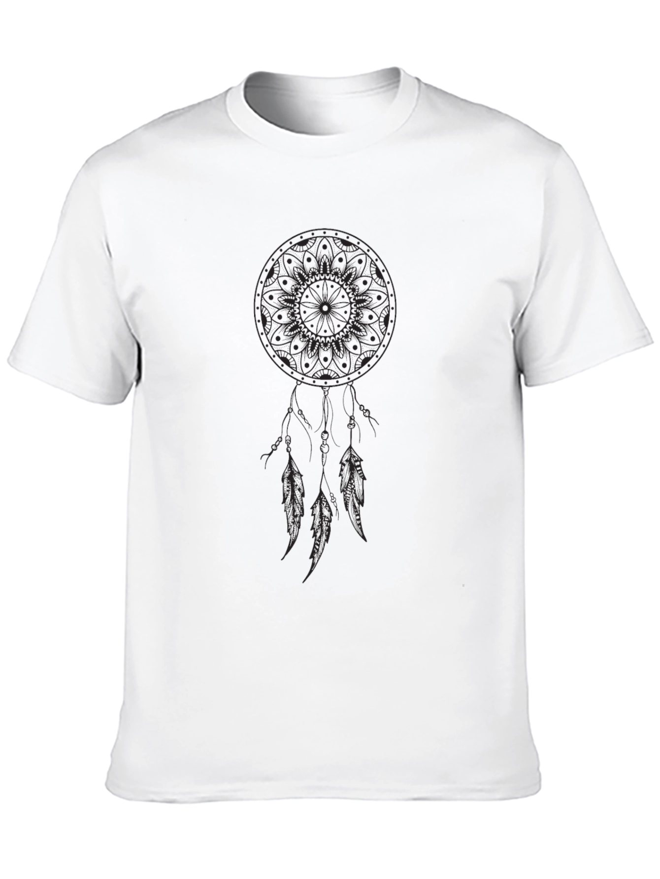 Black Dreamcatcher Graphic Black T-Shirt view 10