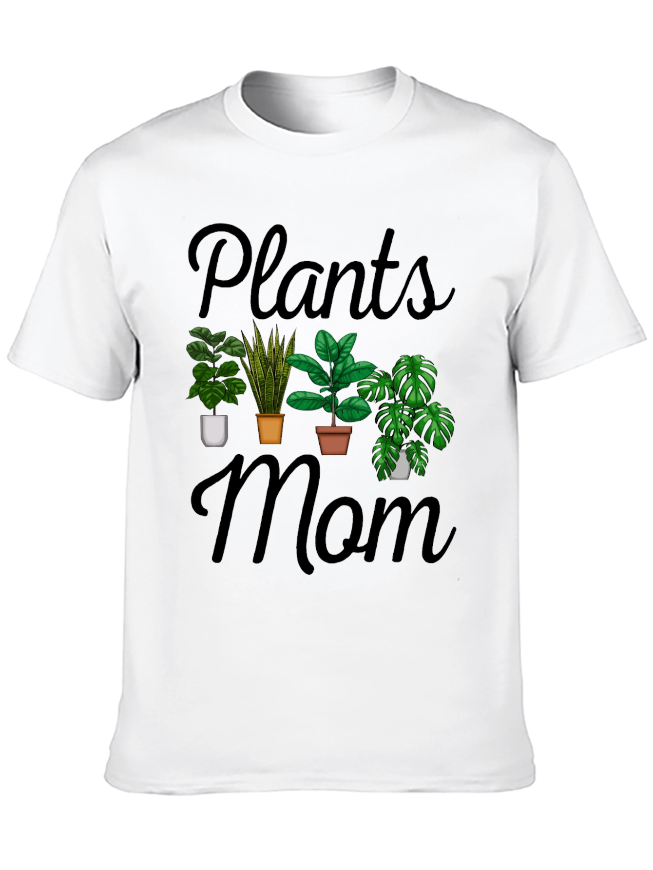 Black Plants Mom Graphic T-Shirt view 10