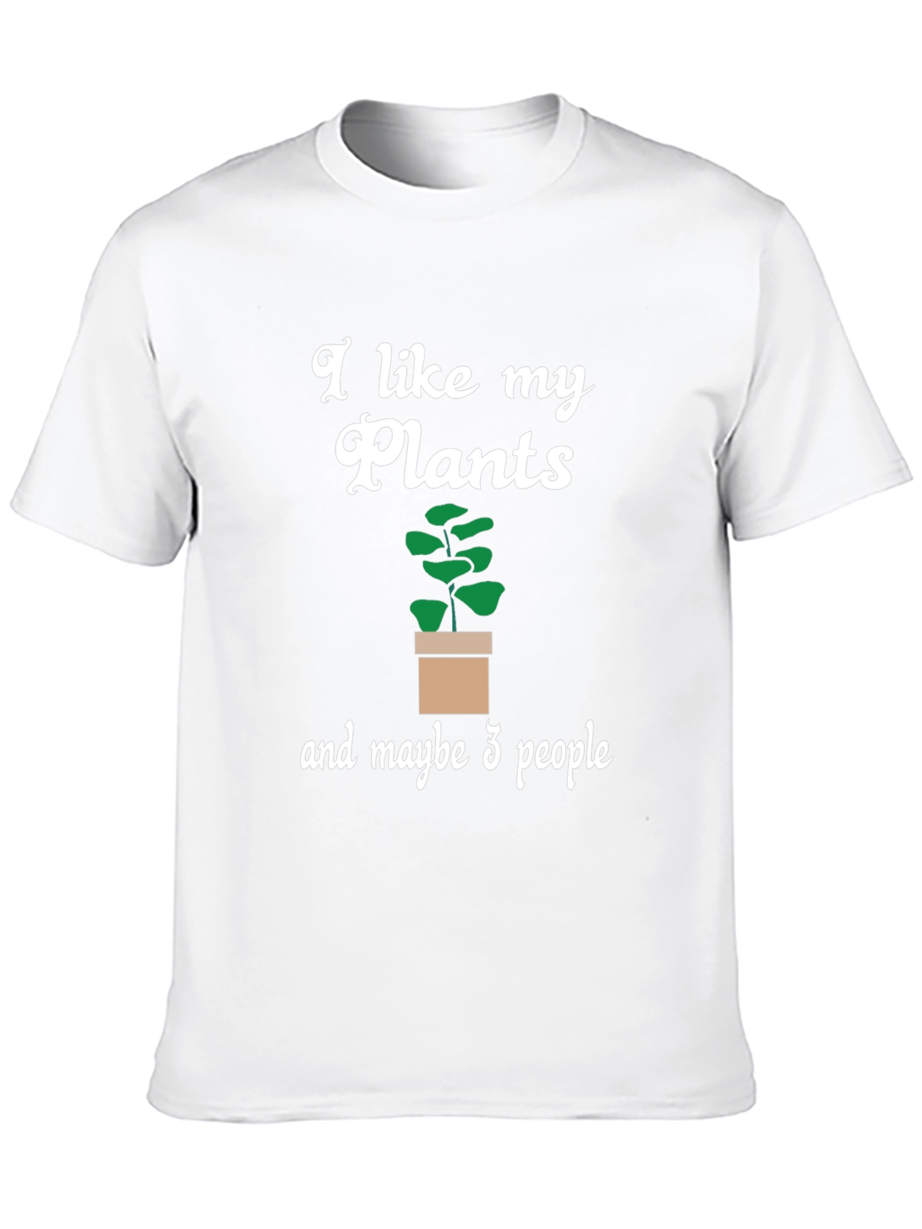 Black Plant Lover Tee: I Like My Plants & Maybe 3 People! view 10