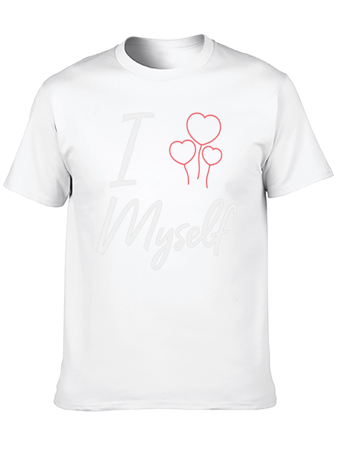 Black I Heart Myself T-Shirt - Black Tee with Cute Graphic view 10