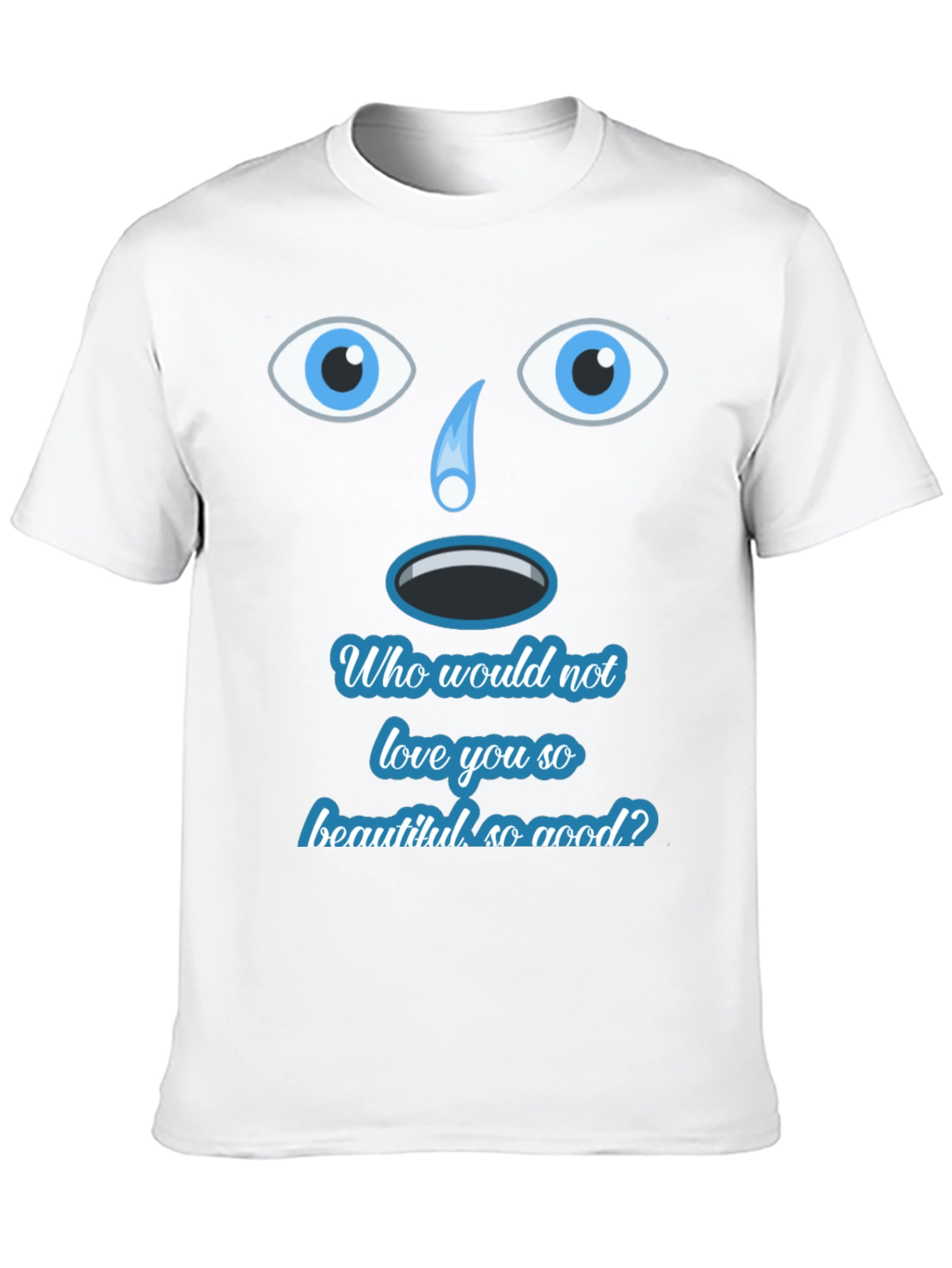 Black Unique Graphic Tee - Who Would Not Love You? view 10