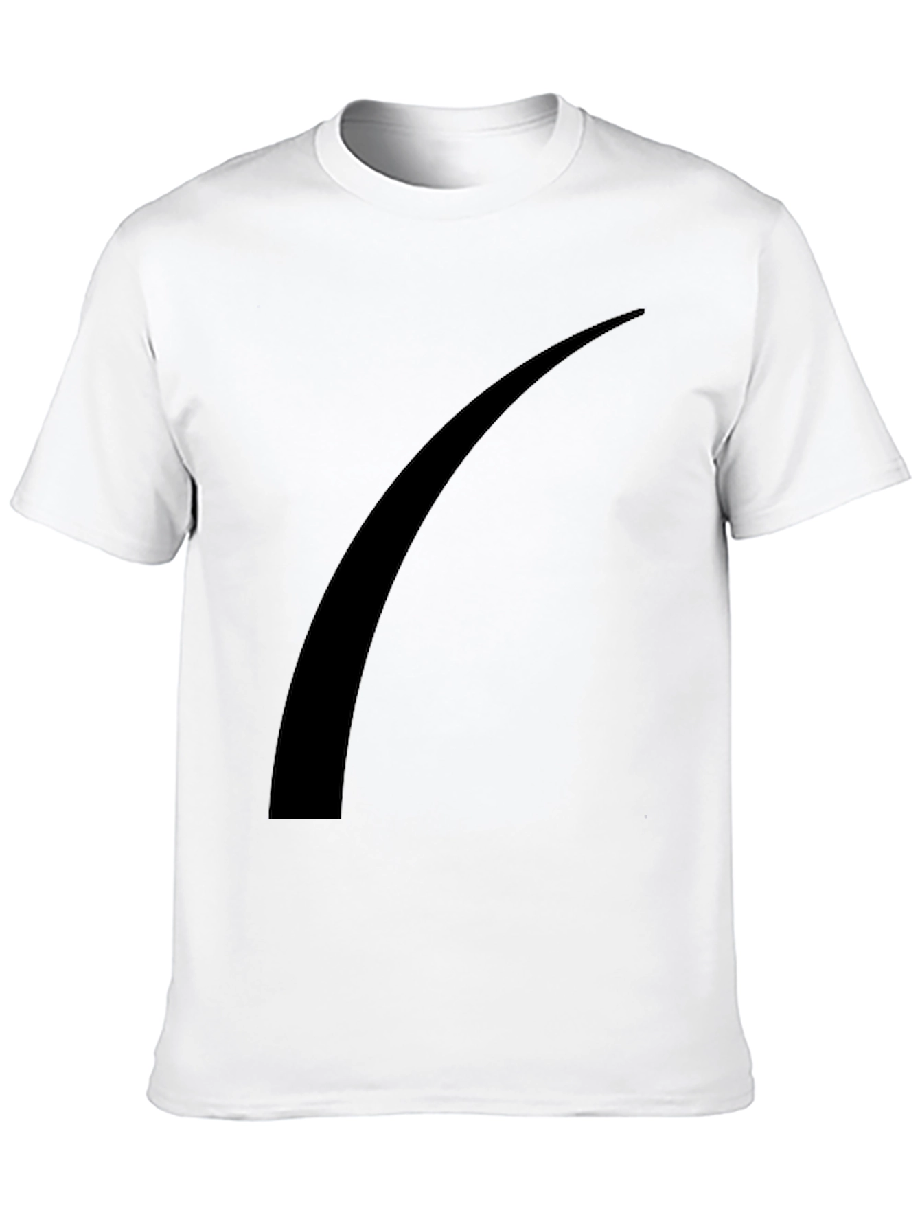 Black Modern Black Tee with Abstract Graphic view 10
