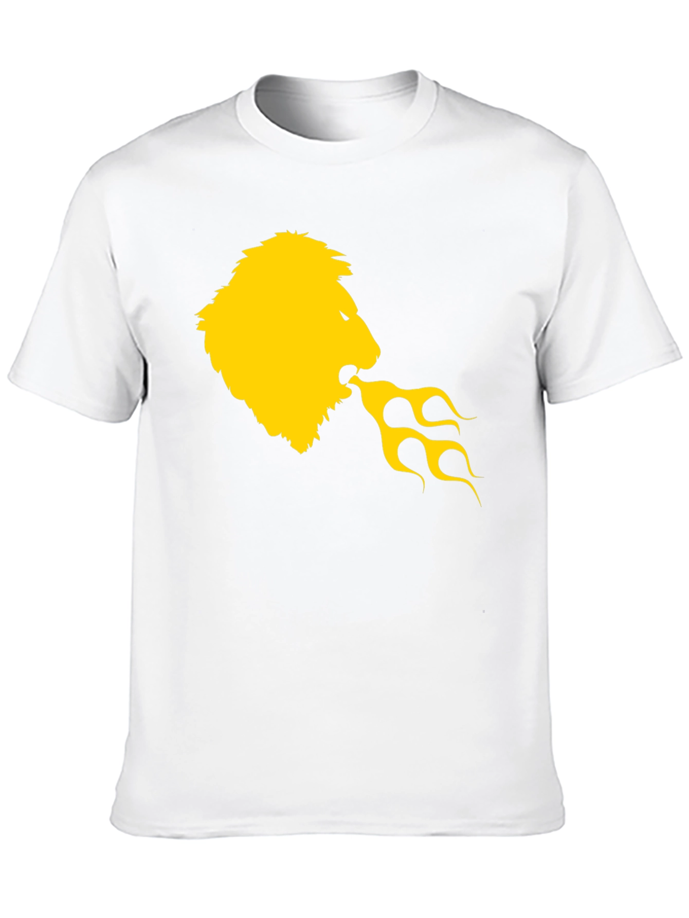 Black Lion Fire Breath Graphic Tee - Black view 10