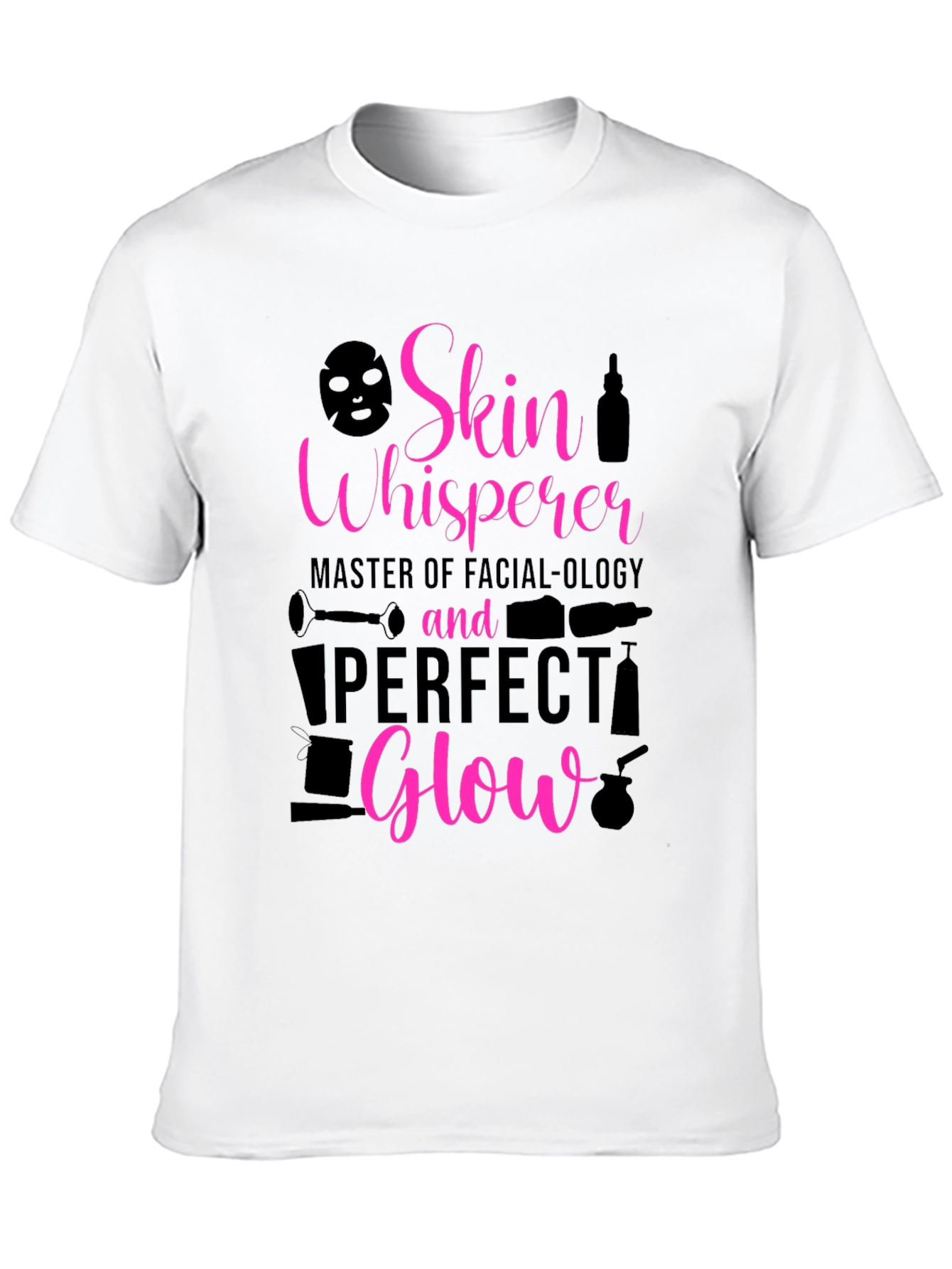 Black Skin Whisperer Facial-ology T-Shirt: Perfect Glow view 10