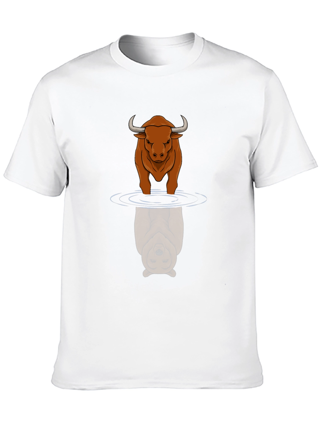 Black Bull & Bear Reflection T-Shirt - Stock Market Apparel view 10