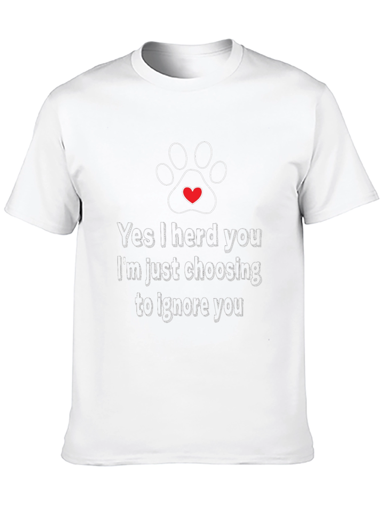 Black Funny Dog Lover T-Shirt - I Herd You view 10