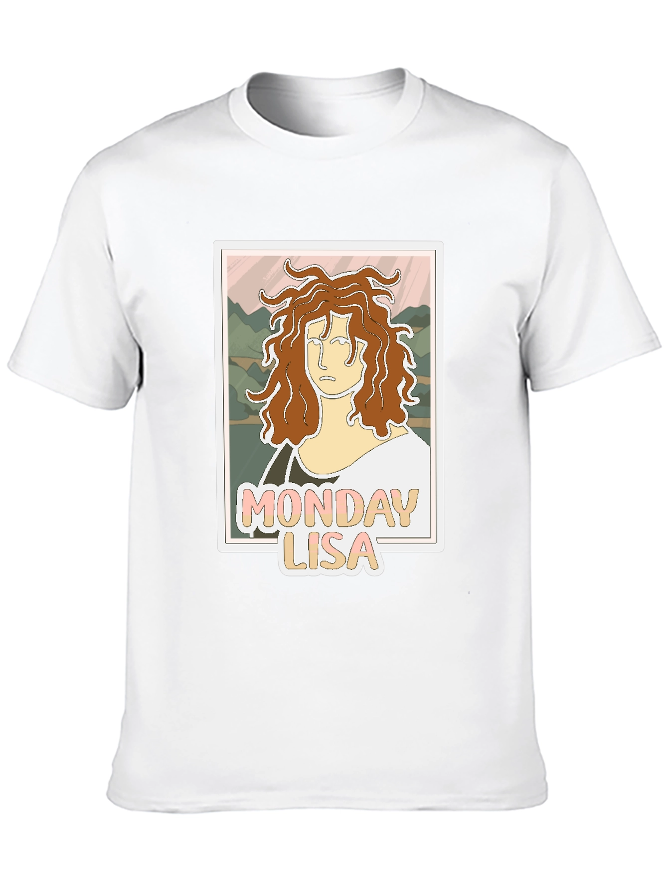 Black Monday Lisa Graphic Tee - Unique Art T-Shirt view 10