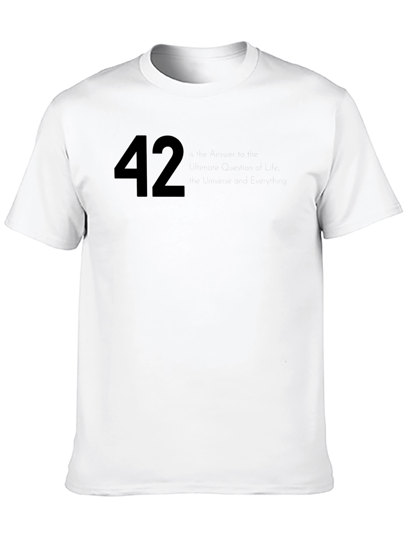 Black 42 Graphic Tee - Soft Cotton Crew Neck T-Shirt view 10