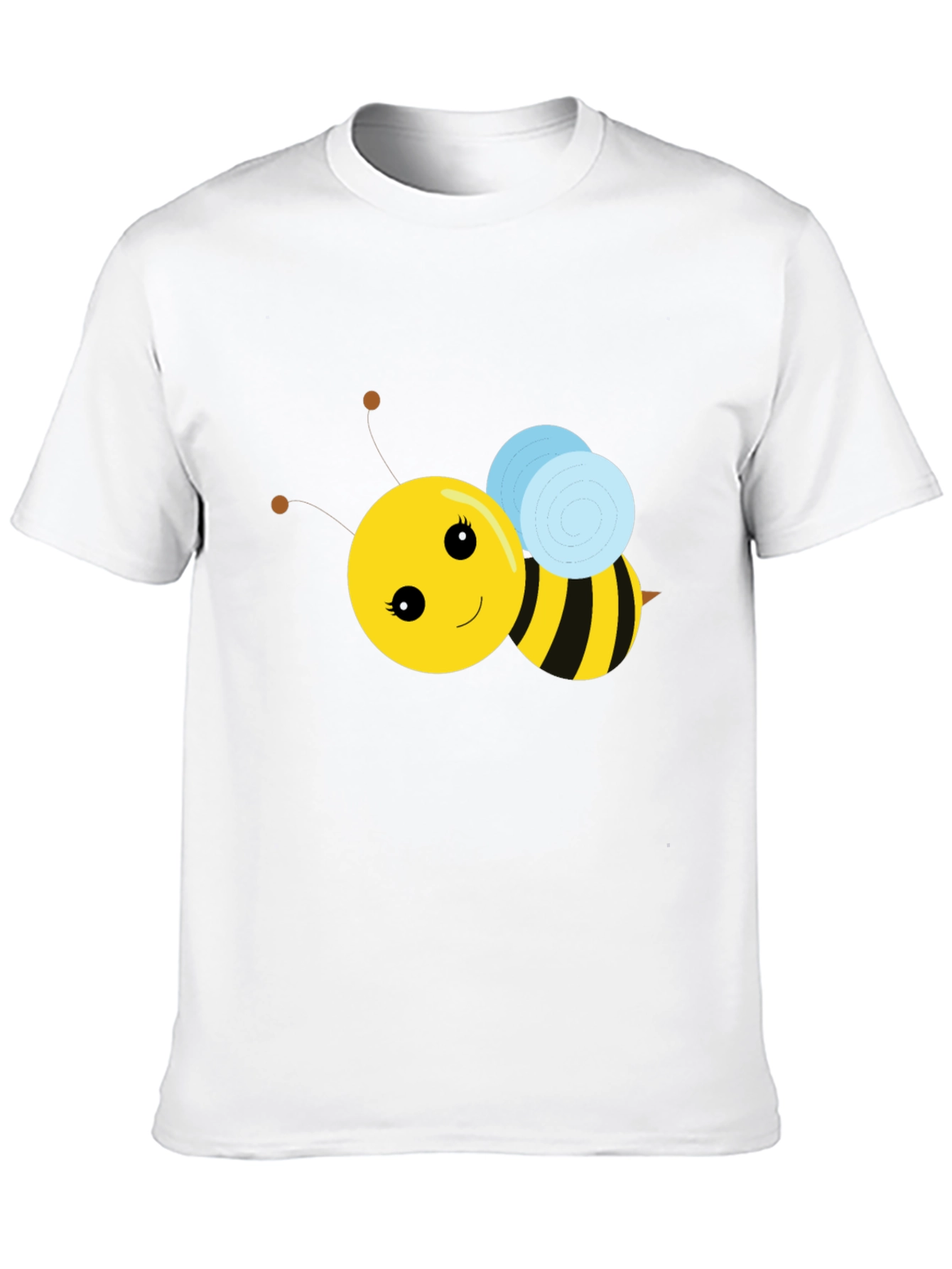 Black Cute Bee Graphic T-Shirt - Black view 10