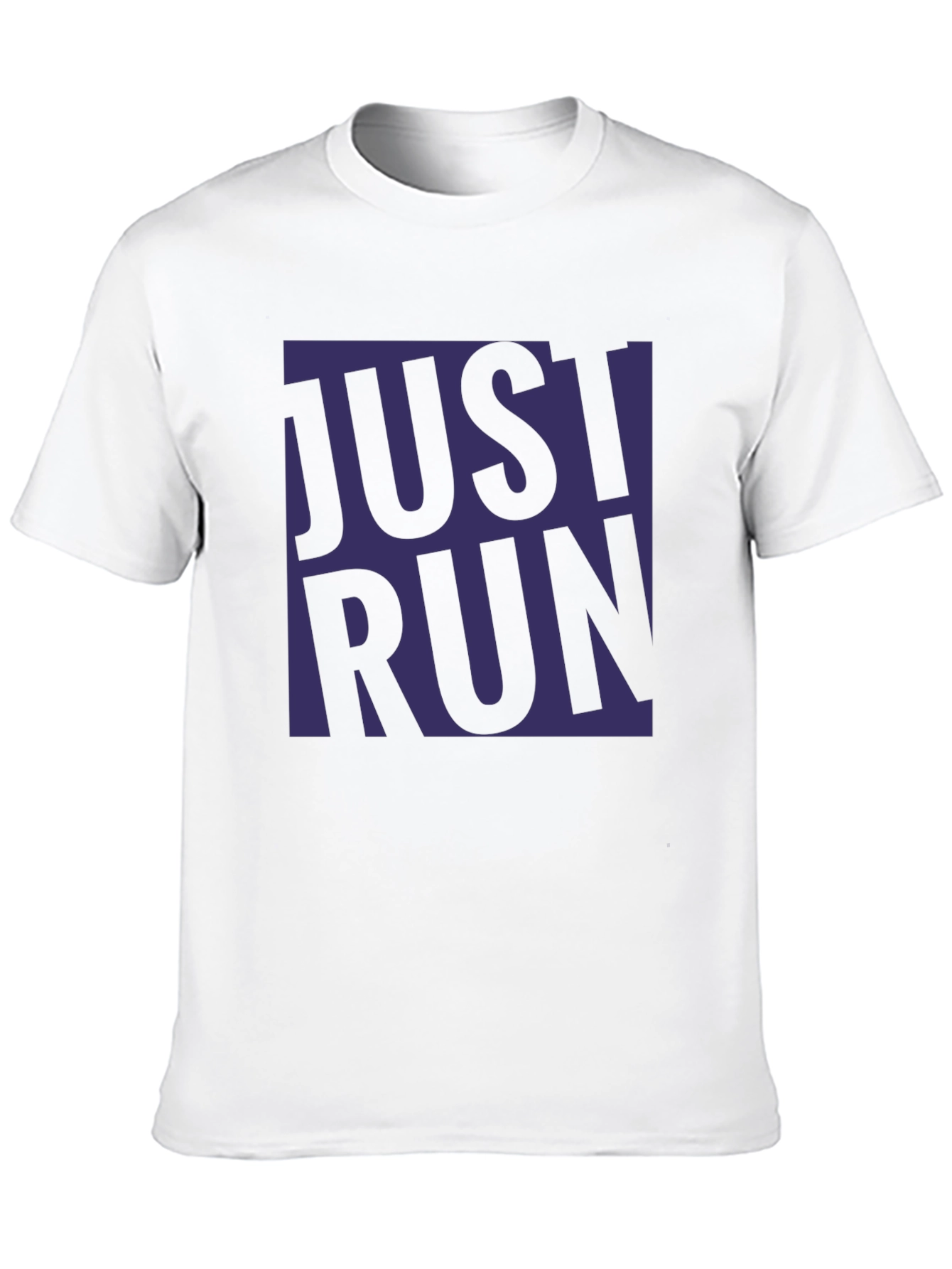 Black Just Run Graphic T-Shirt - Black Casual Tee view 10