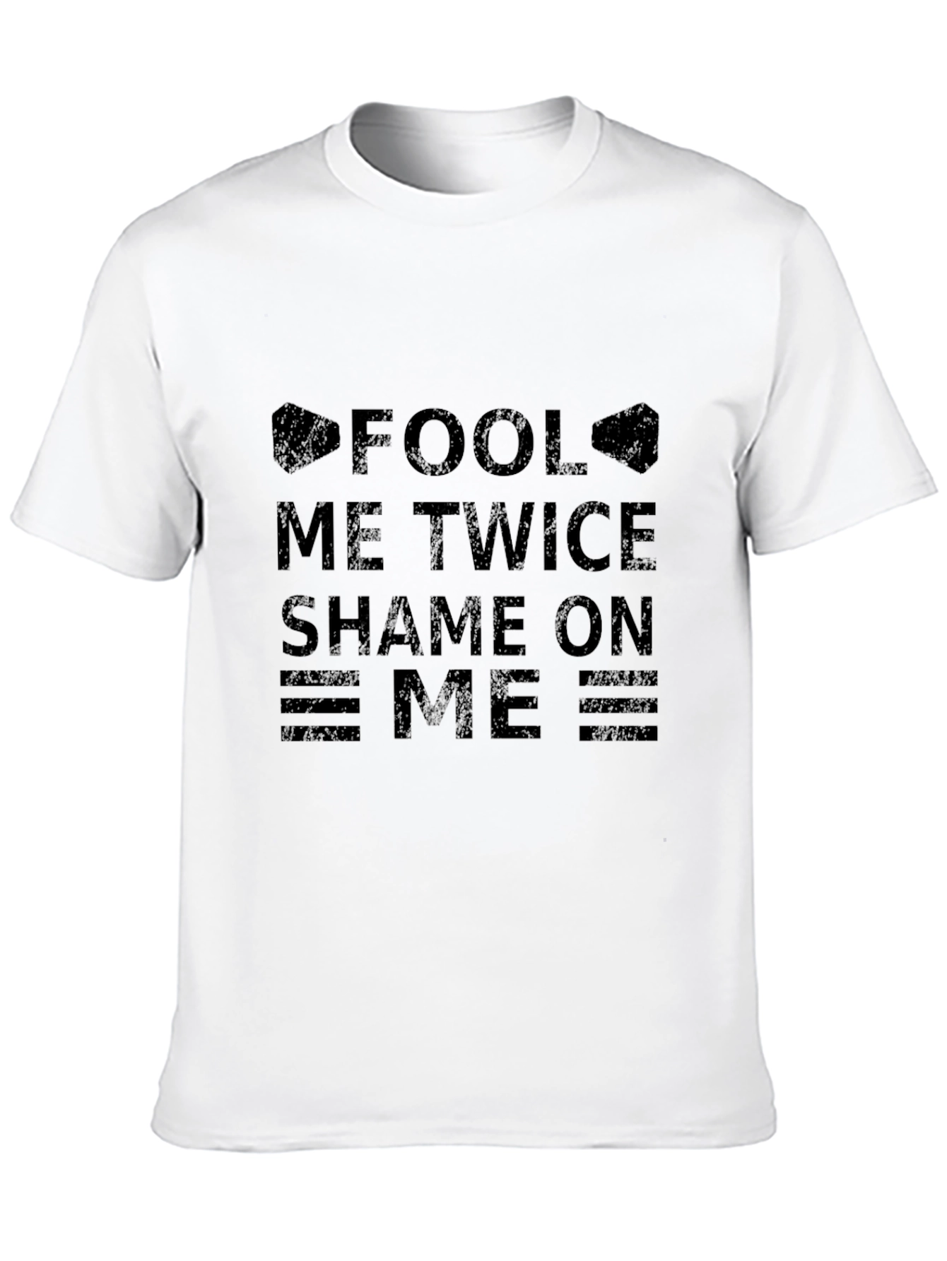 Black Fool Me Twice T-Shirt - Shame On Me Graphic Tee view 10