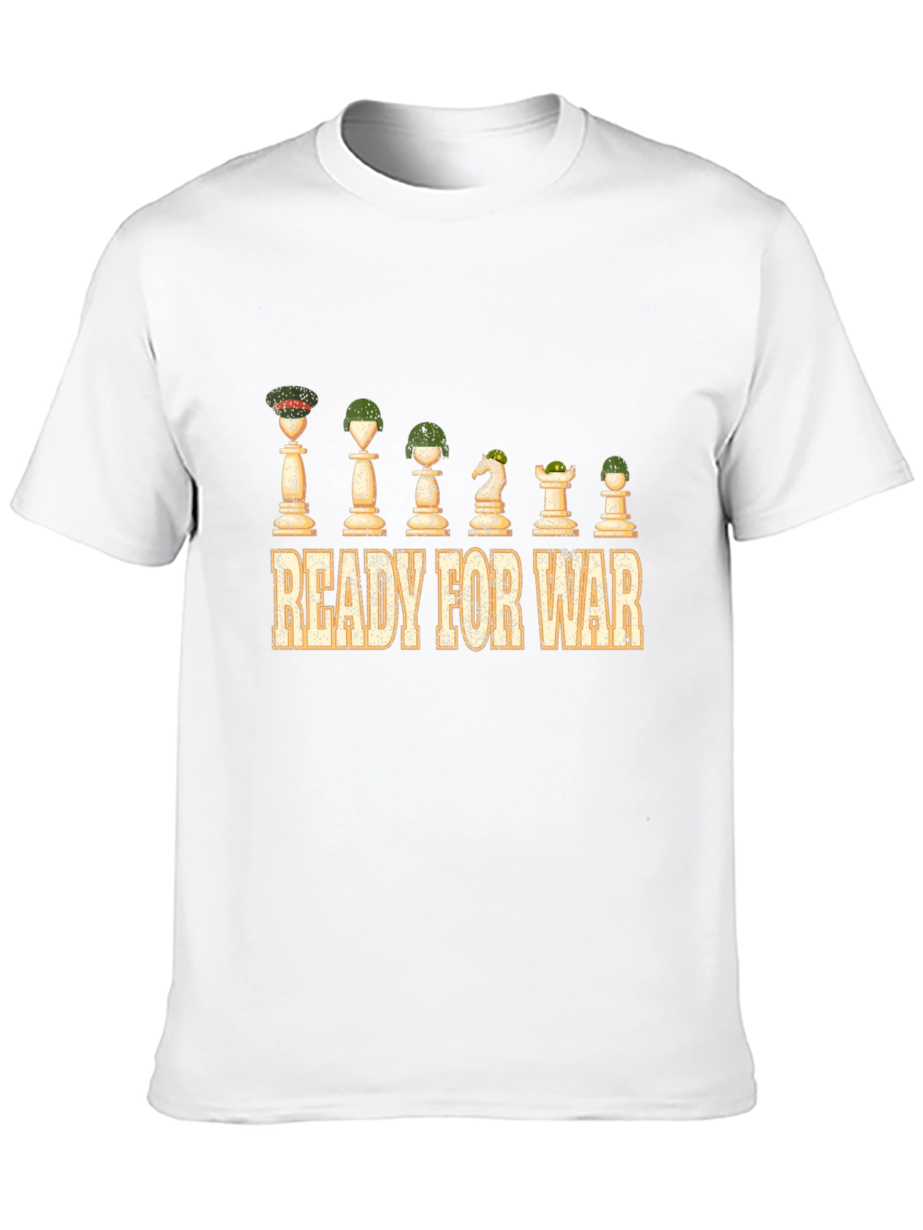 Black Ready for War Chess Piece T-Shirt view 10
