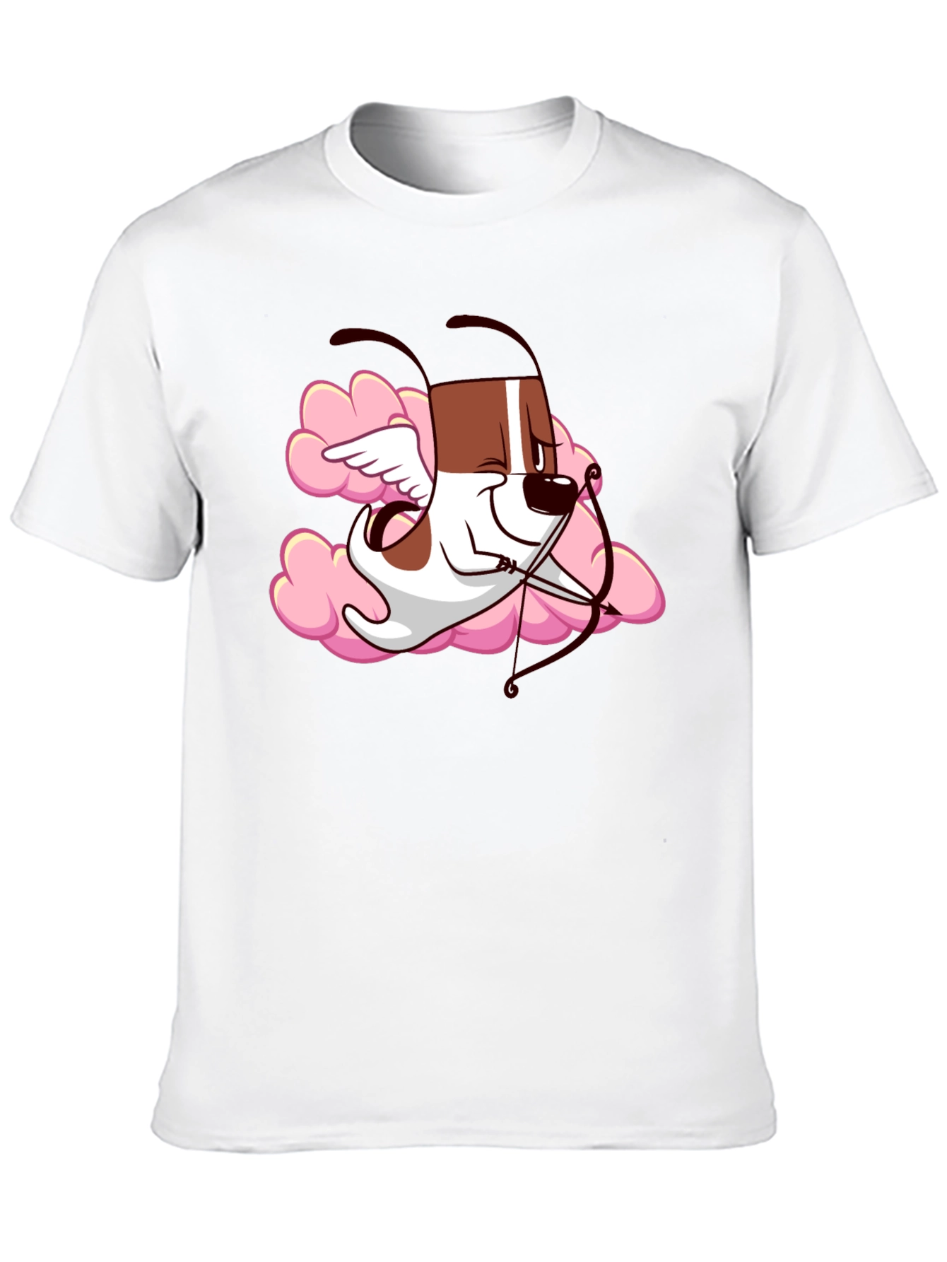 Black Cupid Dog Graphic T-Shirt - Black view 10