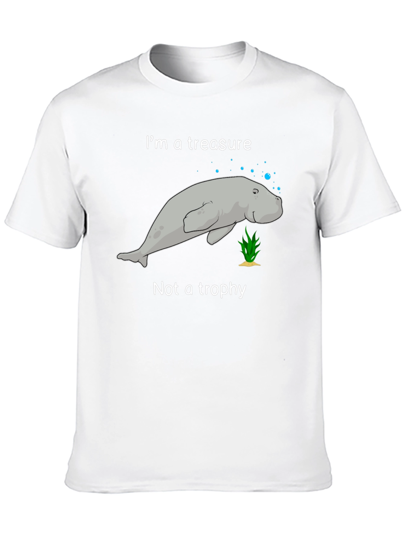 Black Manatee Treasure T-Shirt - Save the Manatees! view 10