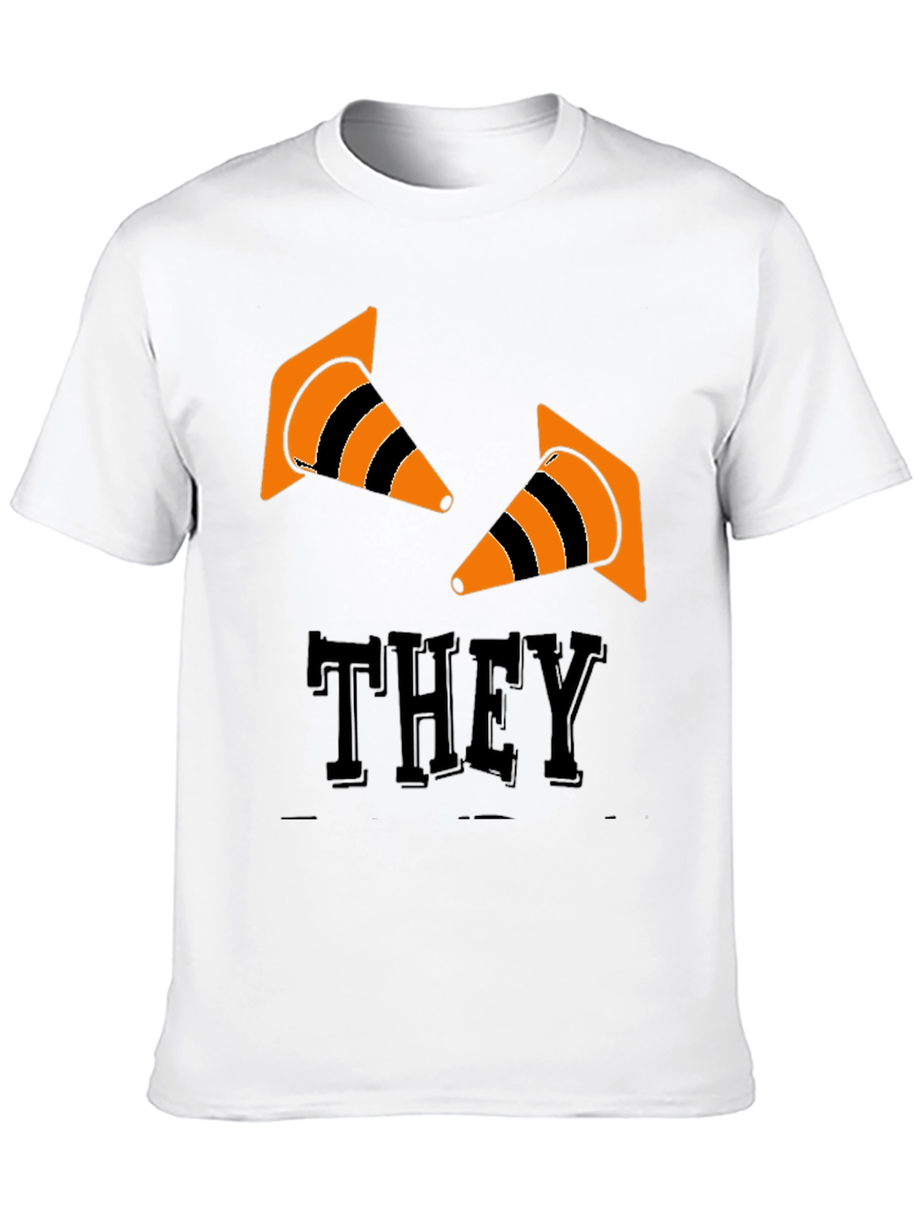 Black They Cones T-Shirt - Black Graphic Tee view 10