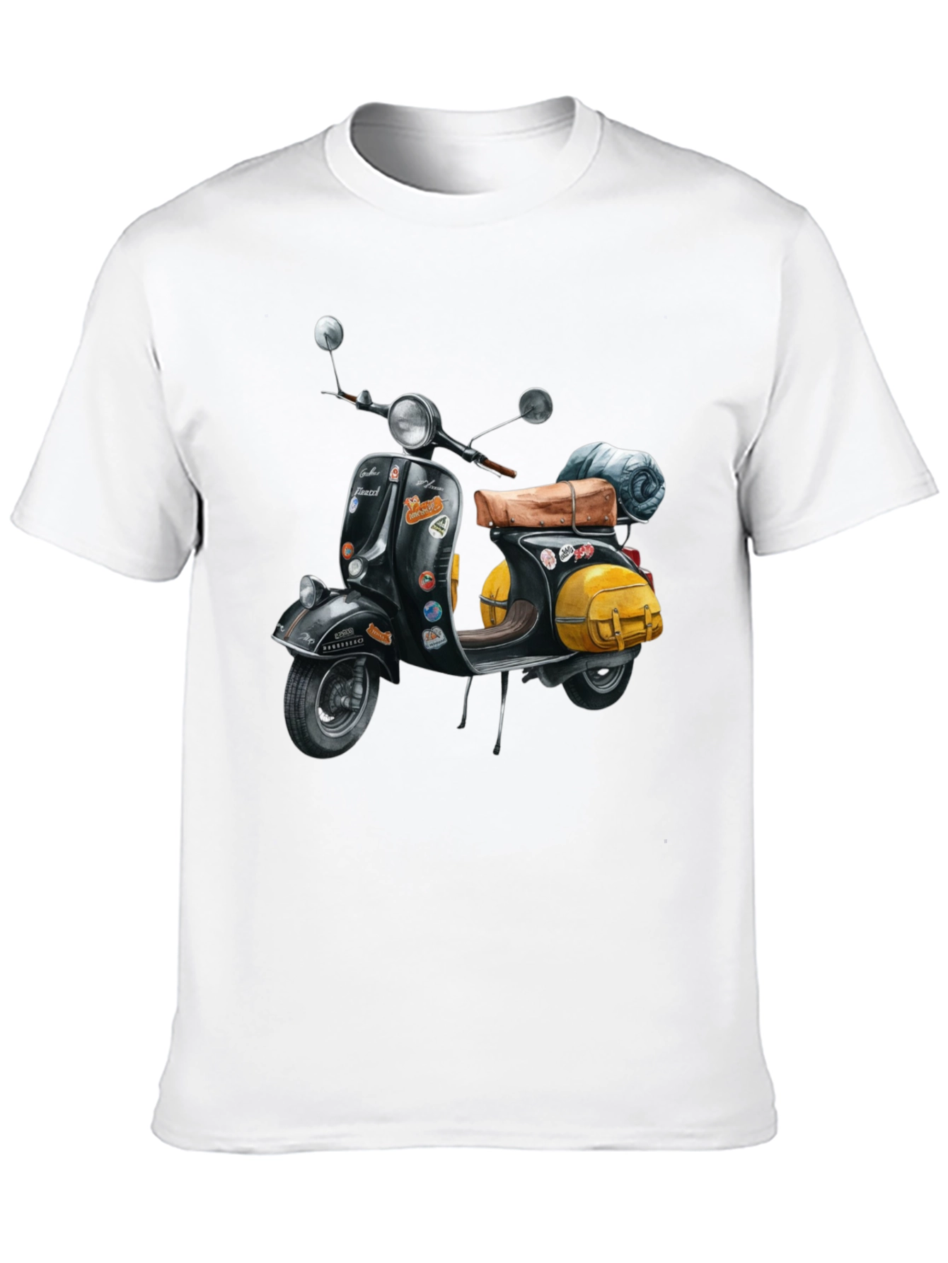 Vintage Vespa Scooter T-Shirt - Retro Motorcycle Tee - 10
