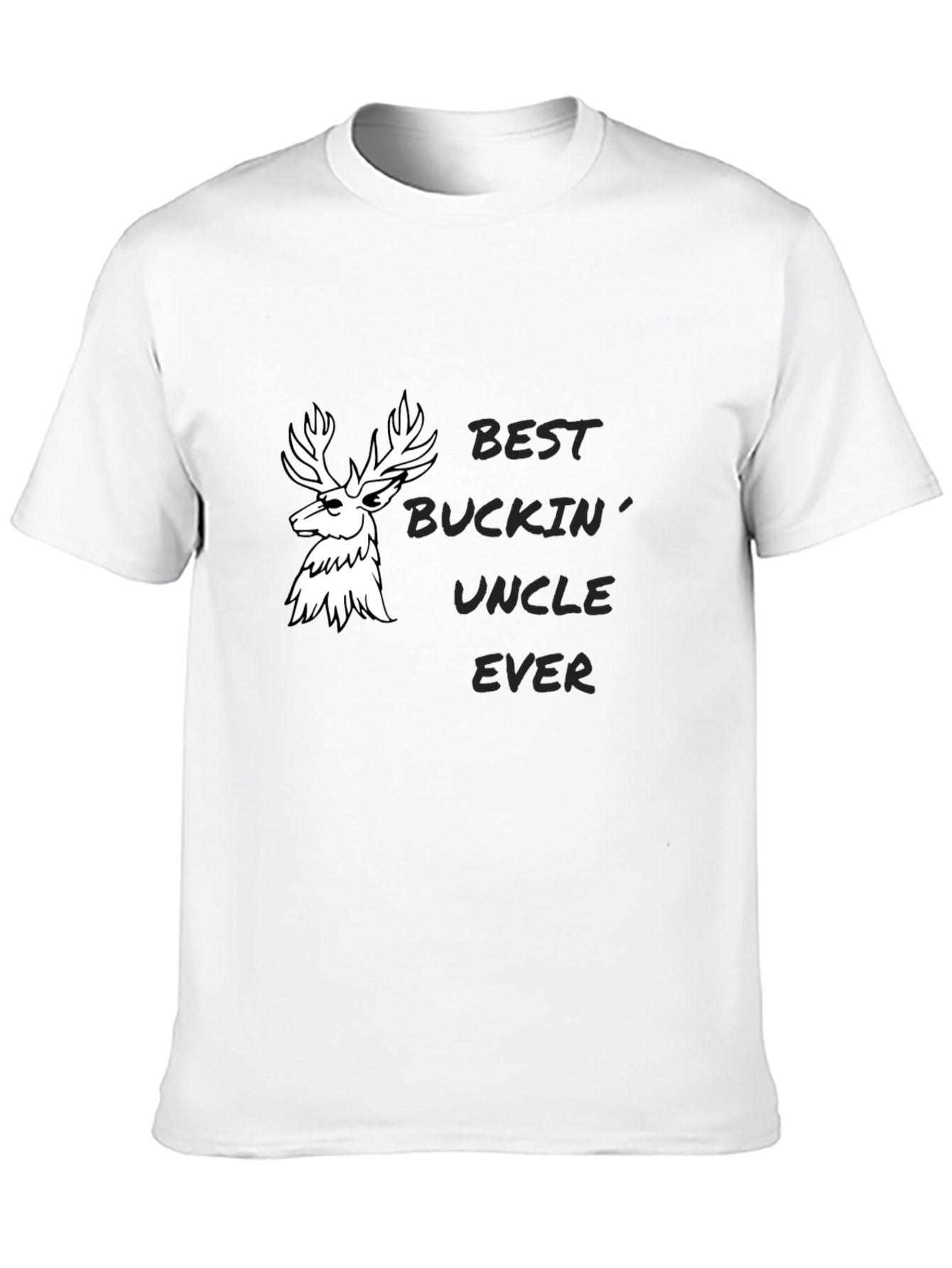 Black Best Buckin' Uncle Ever Tee view 10