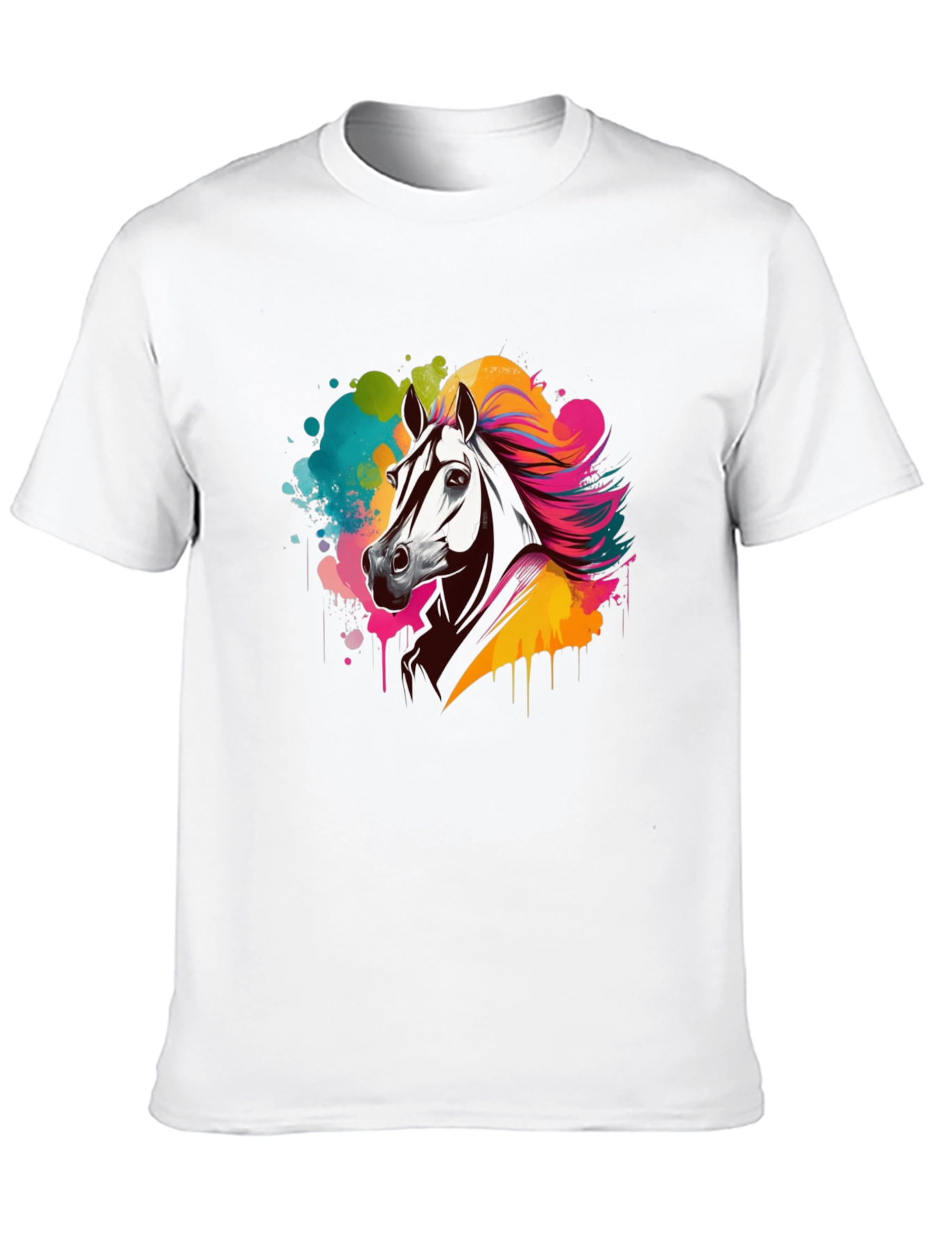 Black Black Horse Splash Graphic Tee view 10