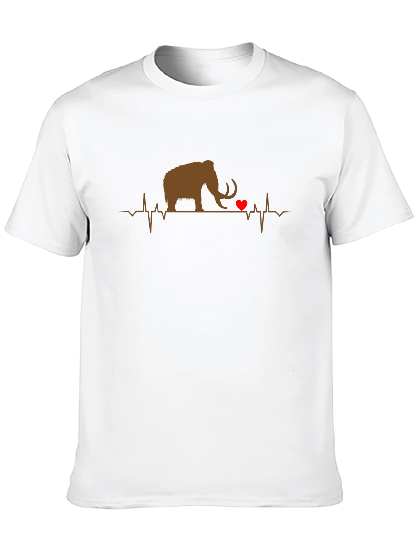 Black Mammoth Heartbeat Graphic Tee - Black view 10