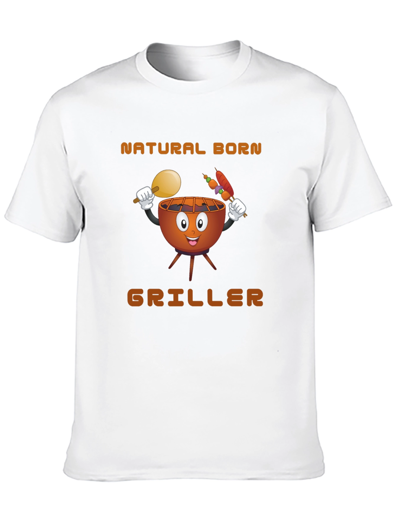 Black Natural Born Griller T-Shirt view 10