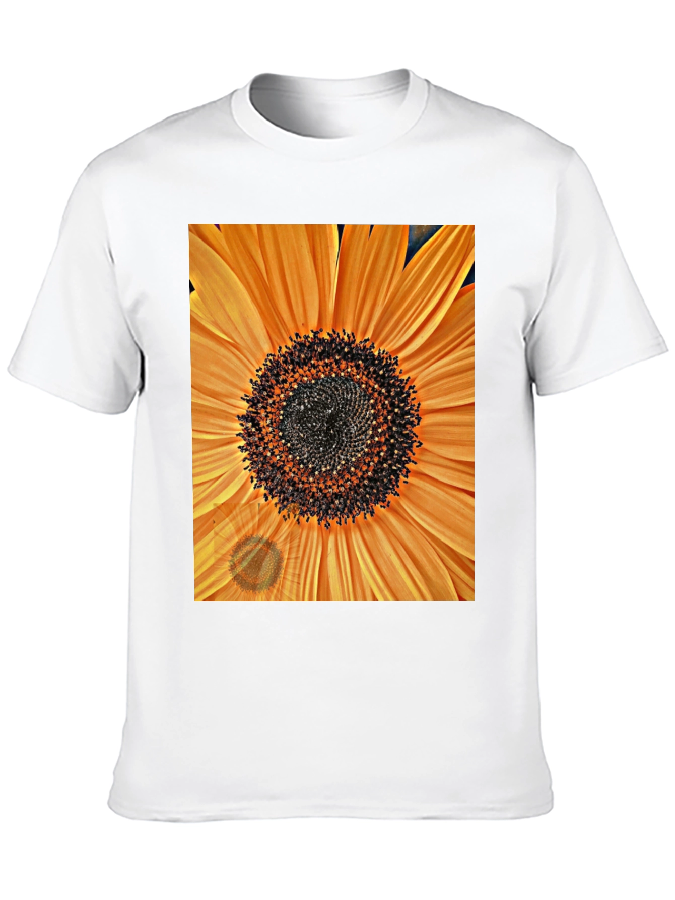 Black Sunflower Graphic Tee - Bold Floral Design view 10