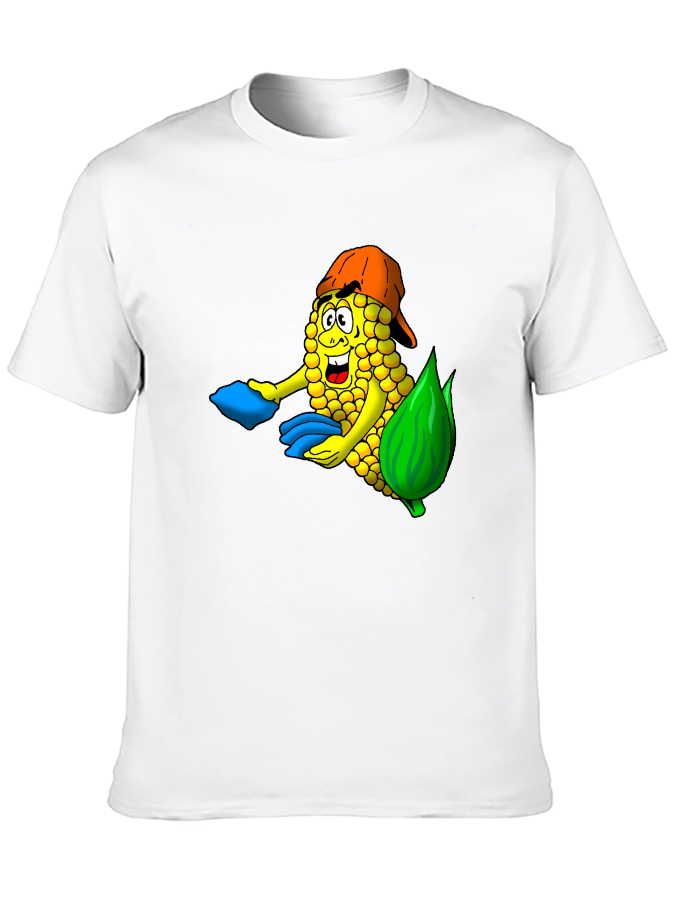 Black Corn Cob Cartoon T-Shirt view 10
