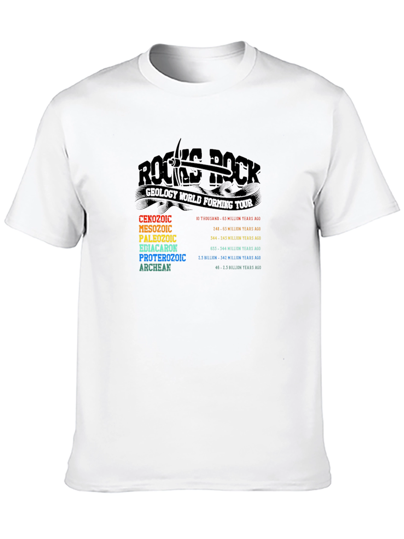 Black Geology World Forming Tour Black T-Shirt view 10