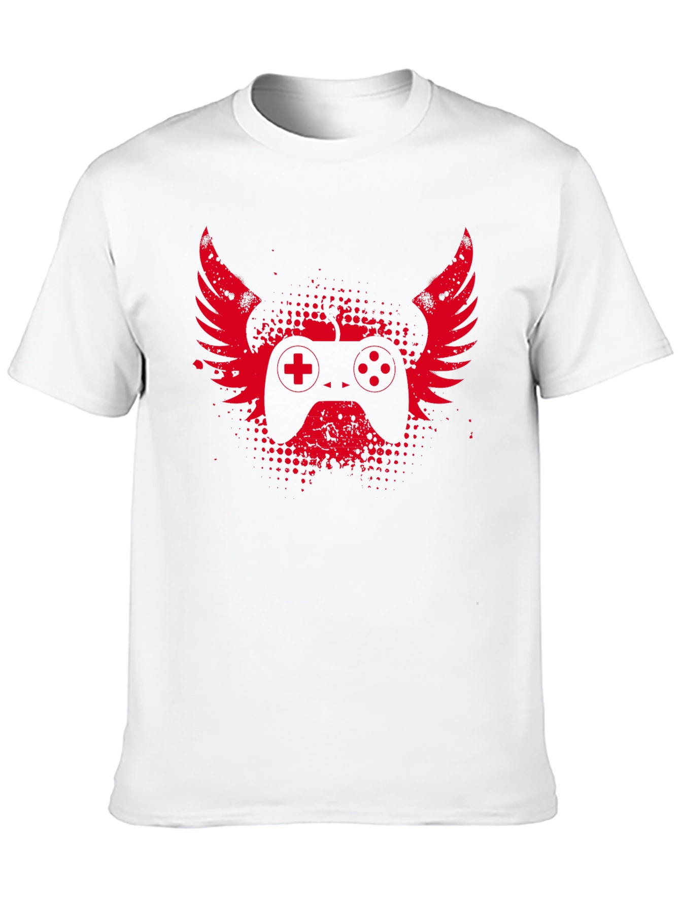 Black Gamer Wings T-Shirt - Black Gaming Tee view 10