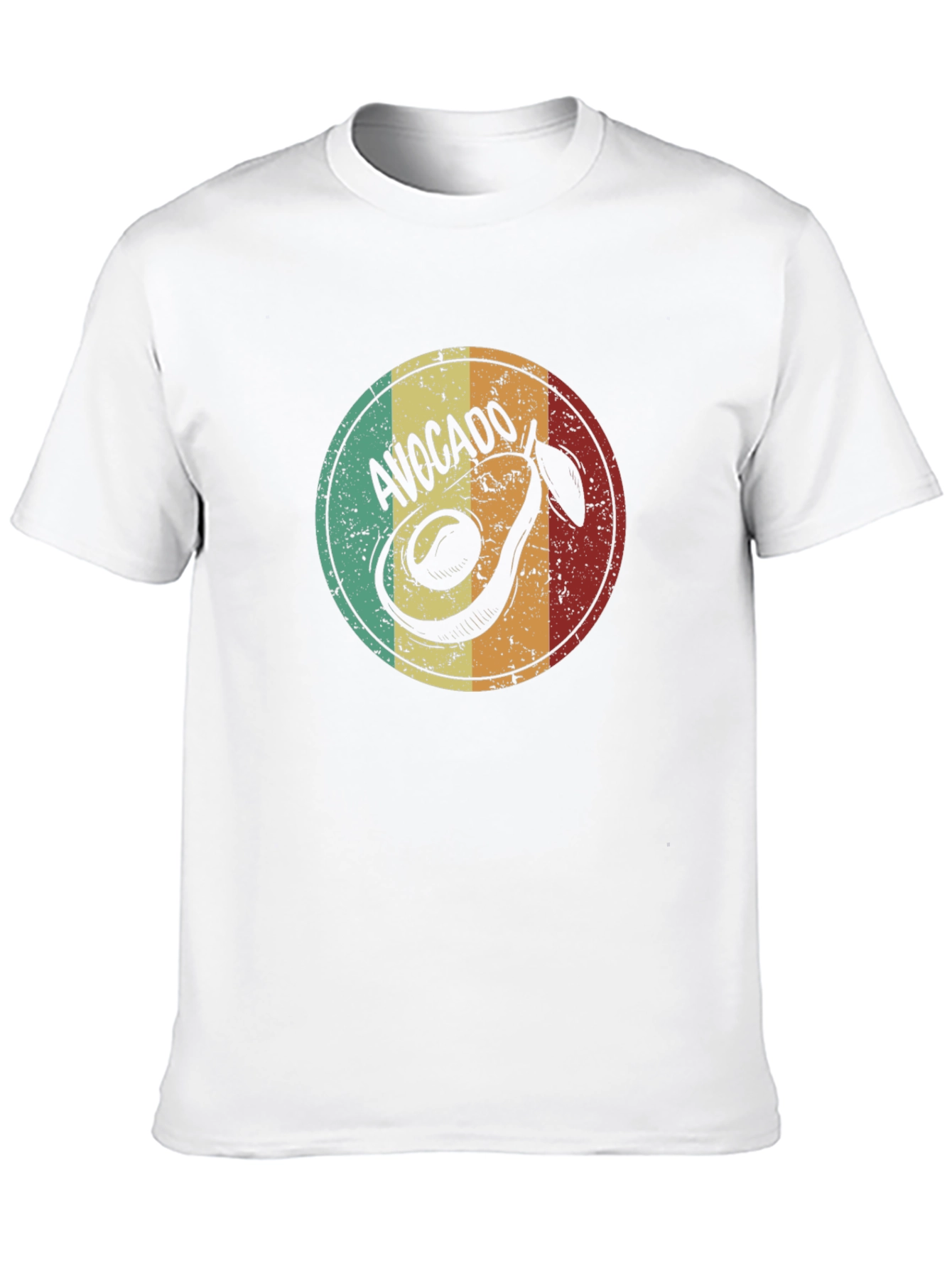 Black Retro Avocado T-Shirt - Vintage Style Graphic Tee view 10