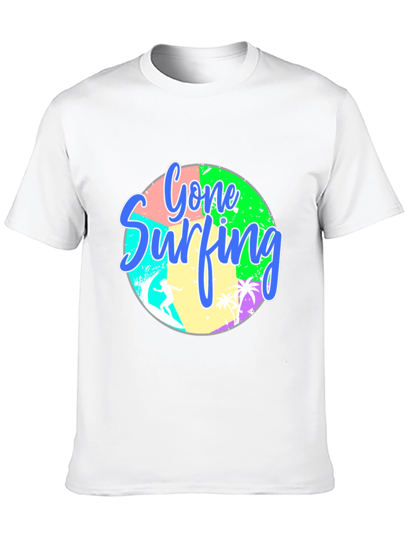 Black Gone Surfing T-Shirt view 10