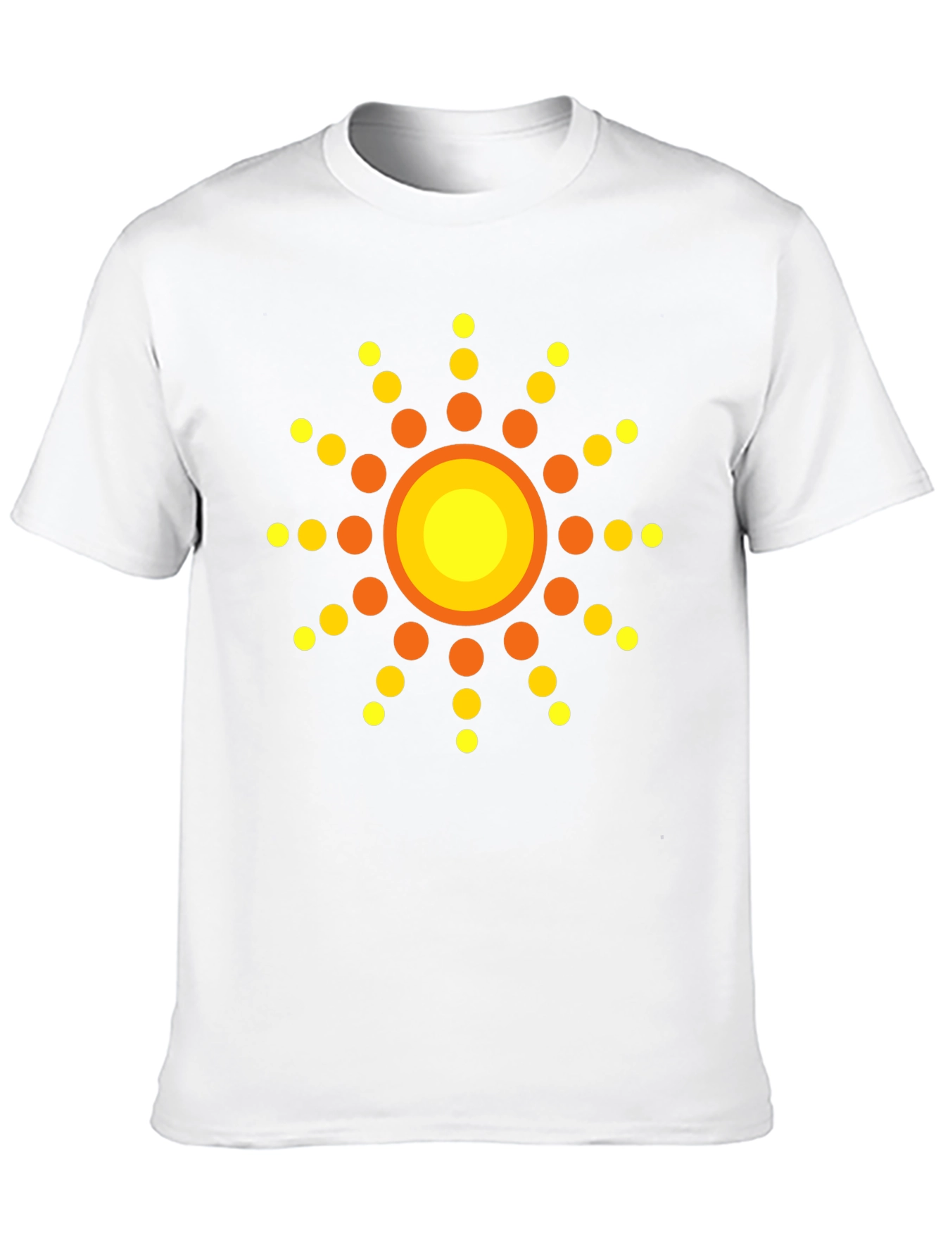 Black Retro Sunburst Graphic T-Shirt - Stylish Black Tee view 10