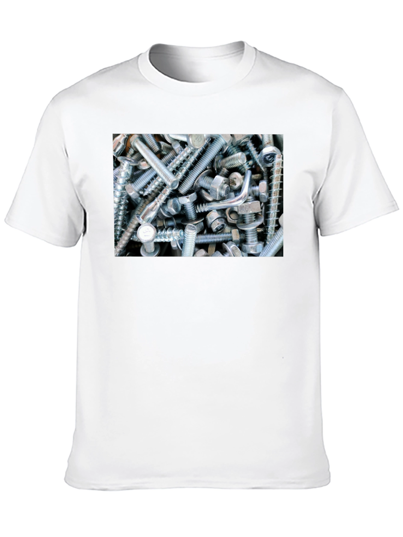 Black Bolts and Nuts Graphic Tee view 10