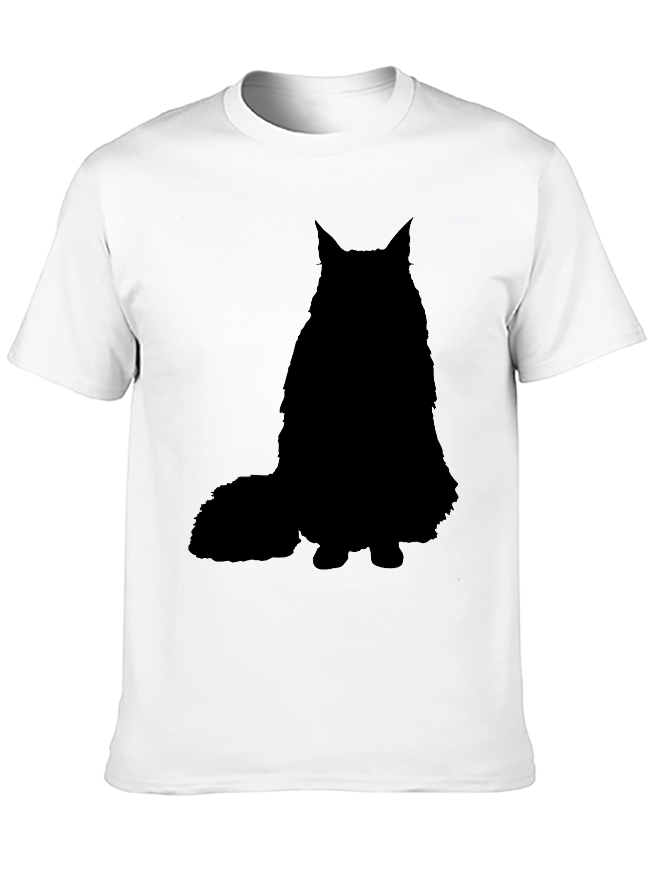 Black Black Cat Silhouette Graphic T-Shirt view 10