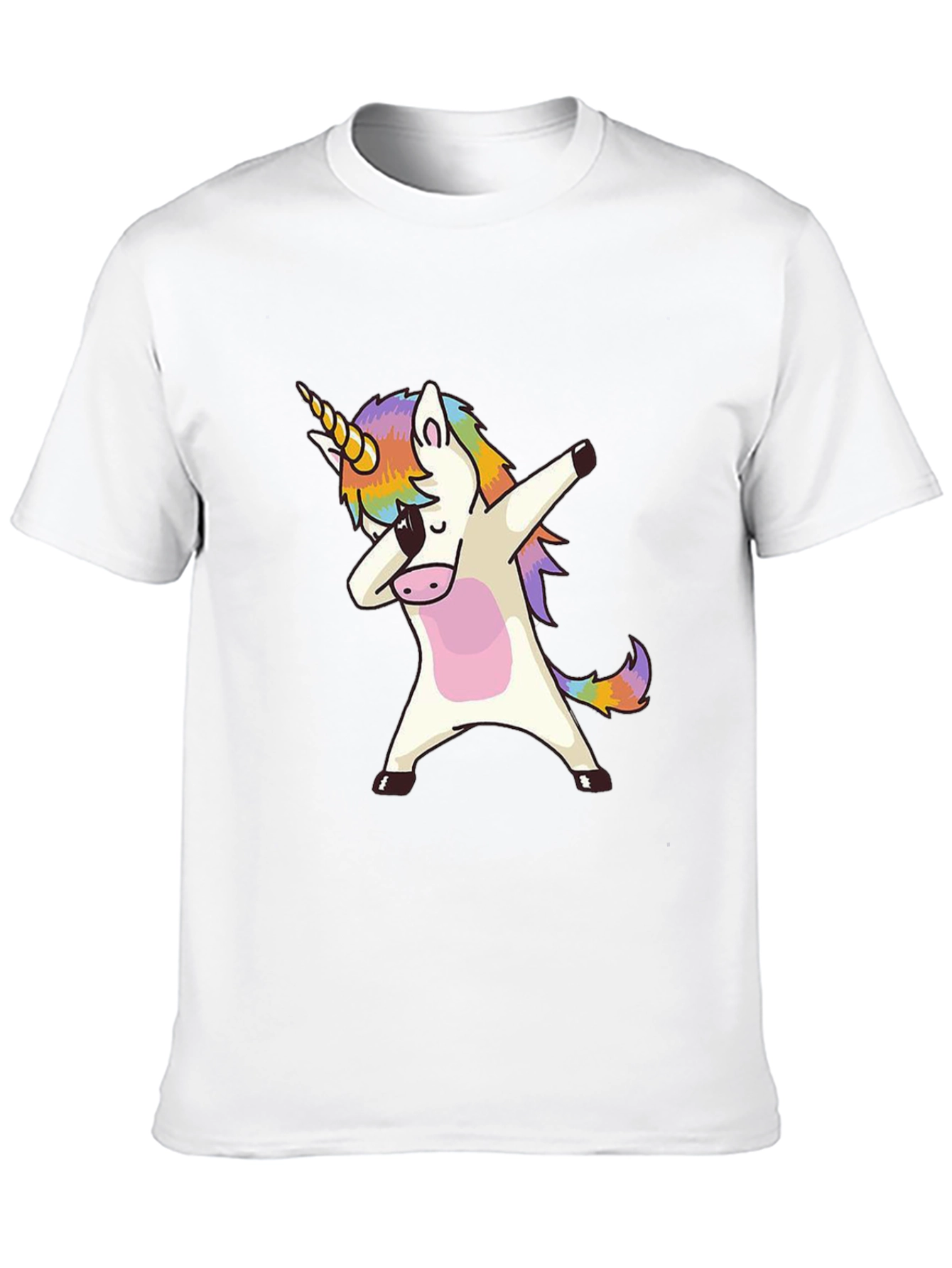 Black Dabbing Unicorn Graphic Tee - Black view 10