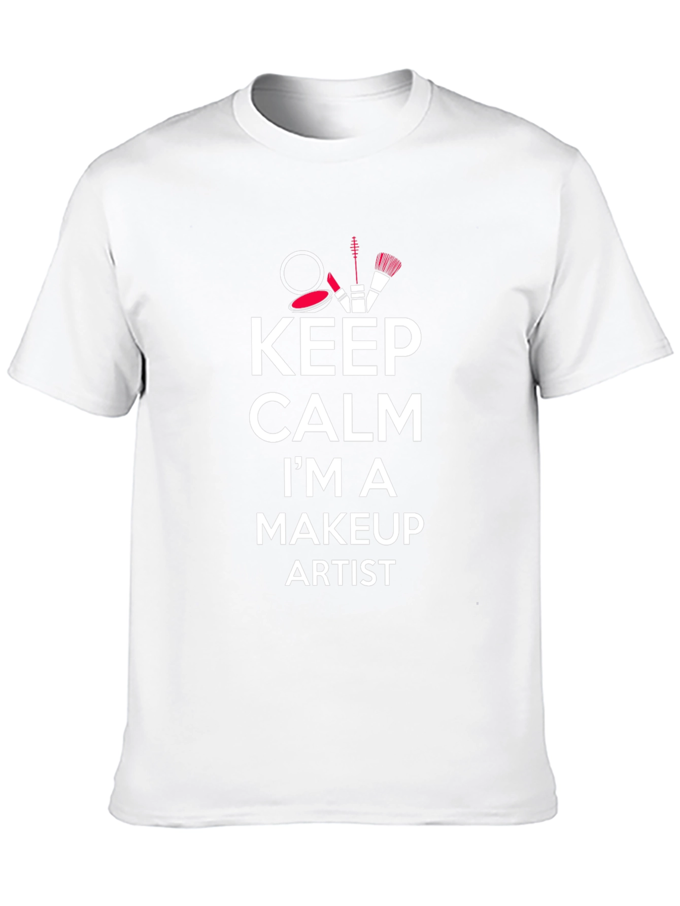 Black Keep Calm Makeup Artist T-Shirt - Stylish & Comfy view 10