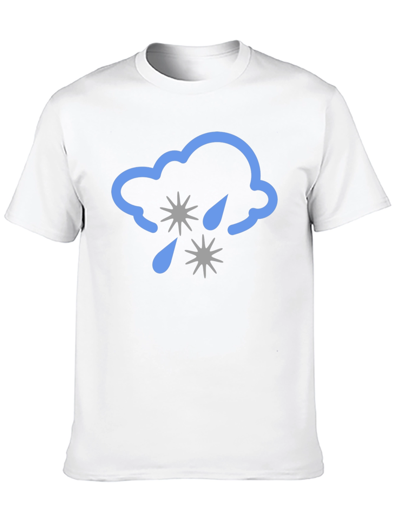 Black Cloud Hail Graphic Tee - Black Comfort Fit T-Shirt view 10
