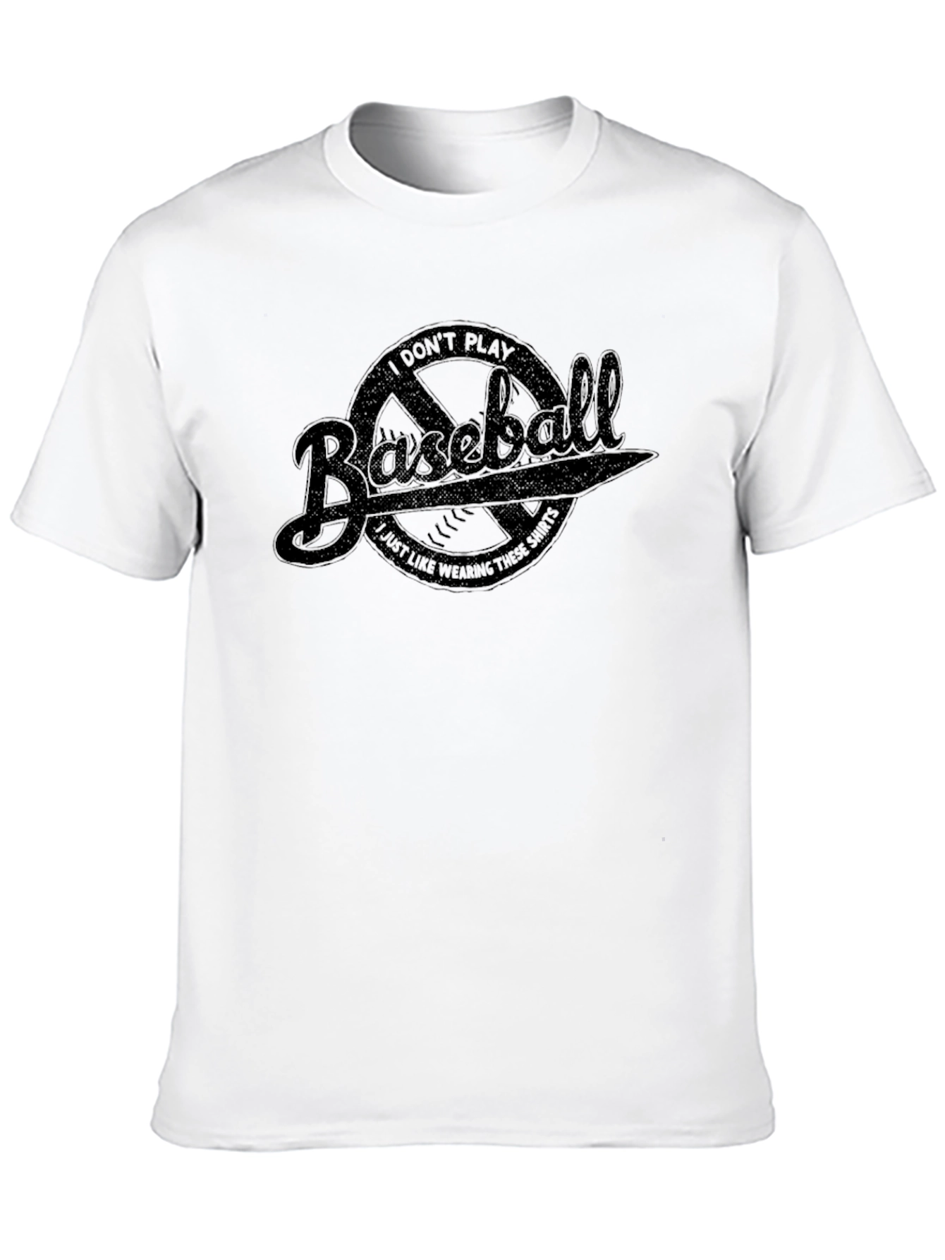 Black Funny Baseball T-Shirt - I Just Like Wearing These Shirts! view 10