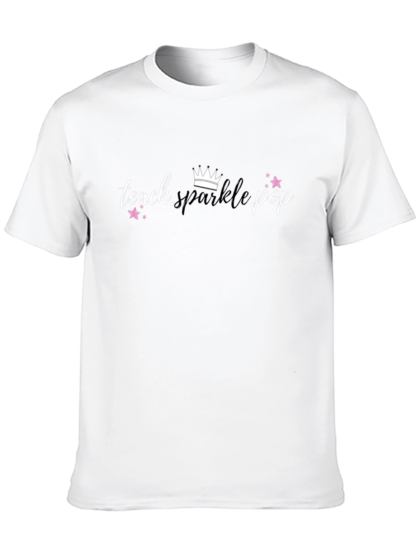 Black Teach Sparkle Pop Black T-Shirt view 10