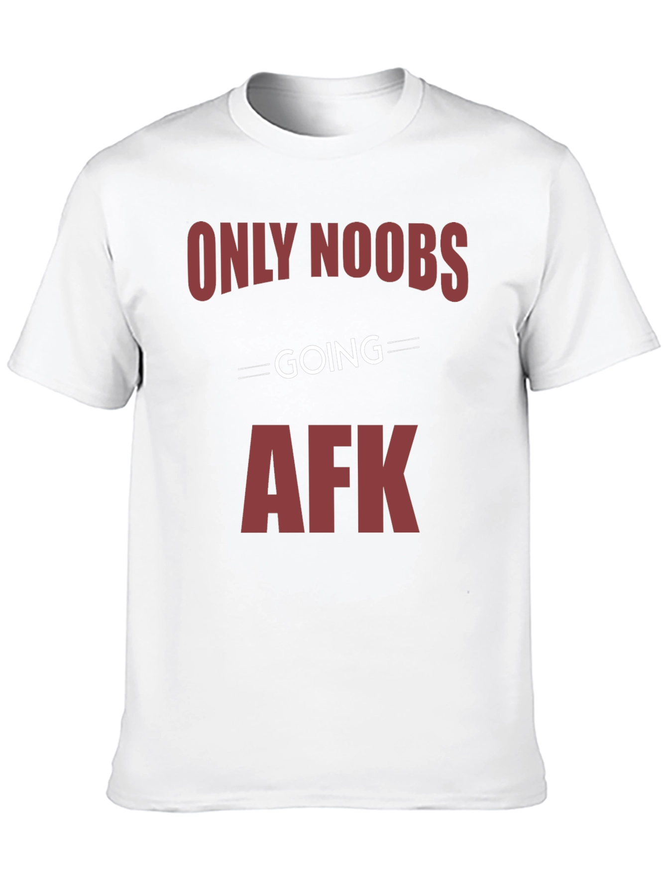 Black Only Noobs Going AFK Graphic Tee - Gamer Style view 10