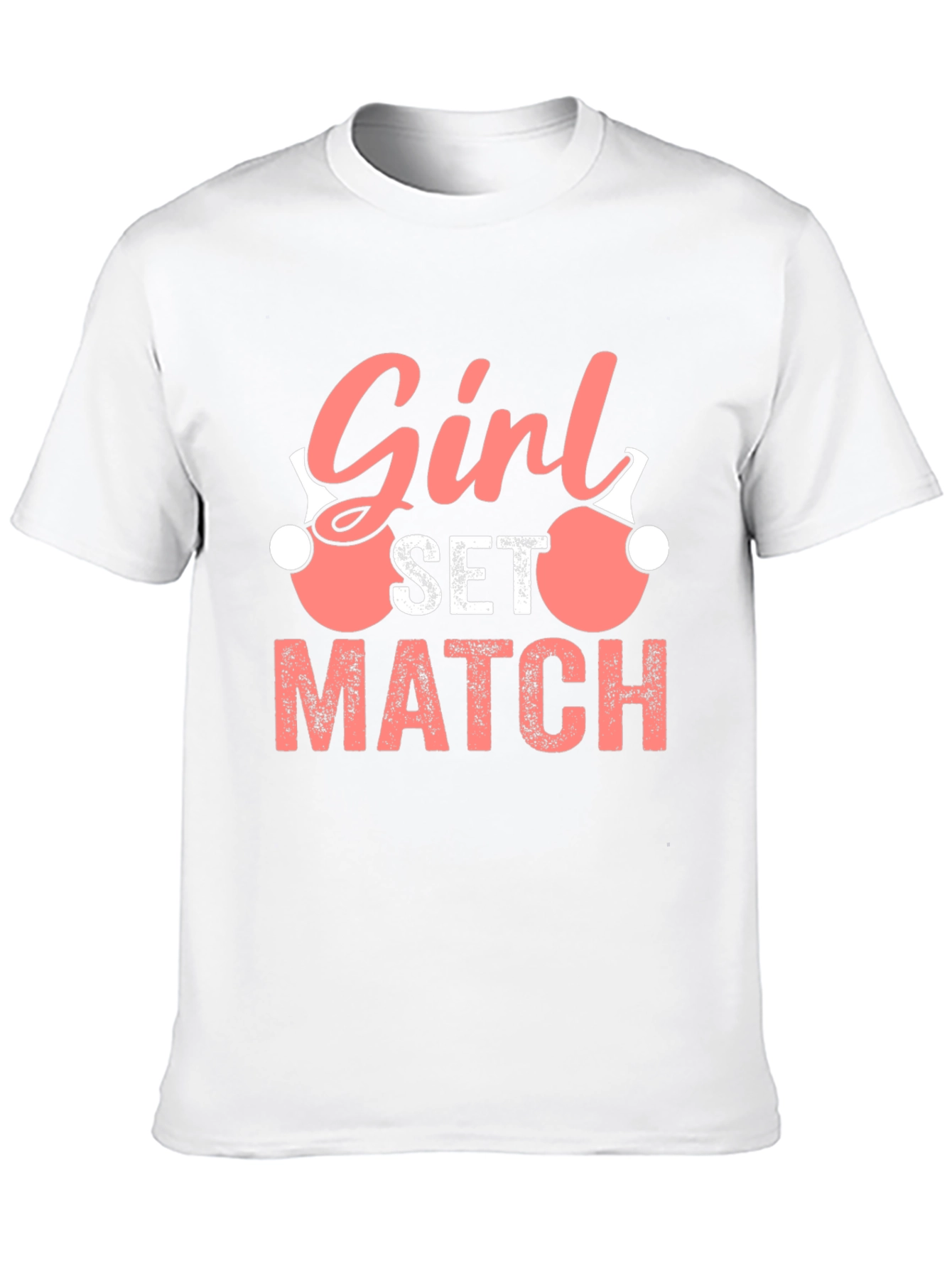 Black Girl Set Match T-Shirt - Ping Pong Volleyball Tee view 10