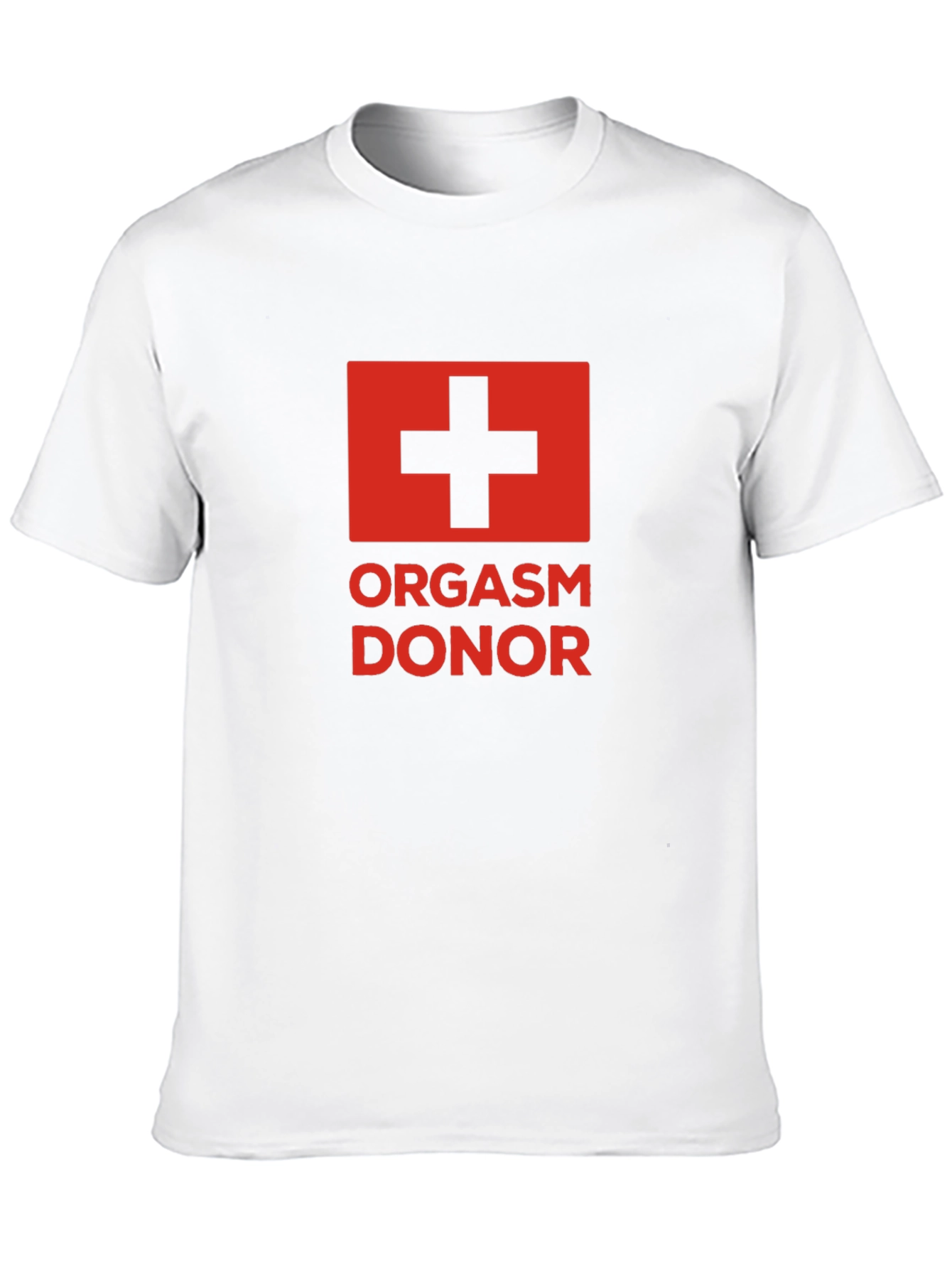 Black Orgasm Donor Graphic Tee - Black Humor Novelty T-Shirt view 10