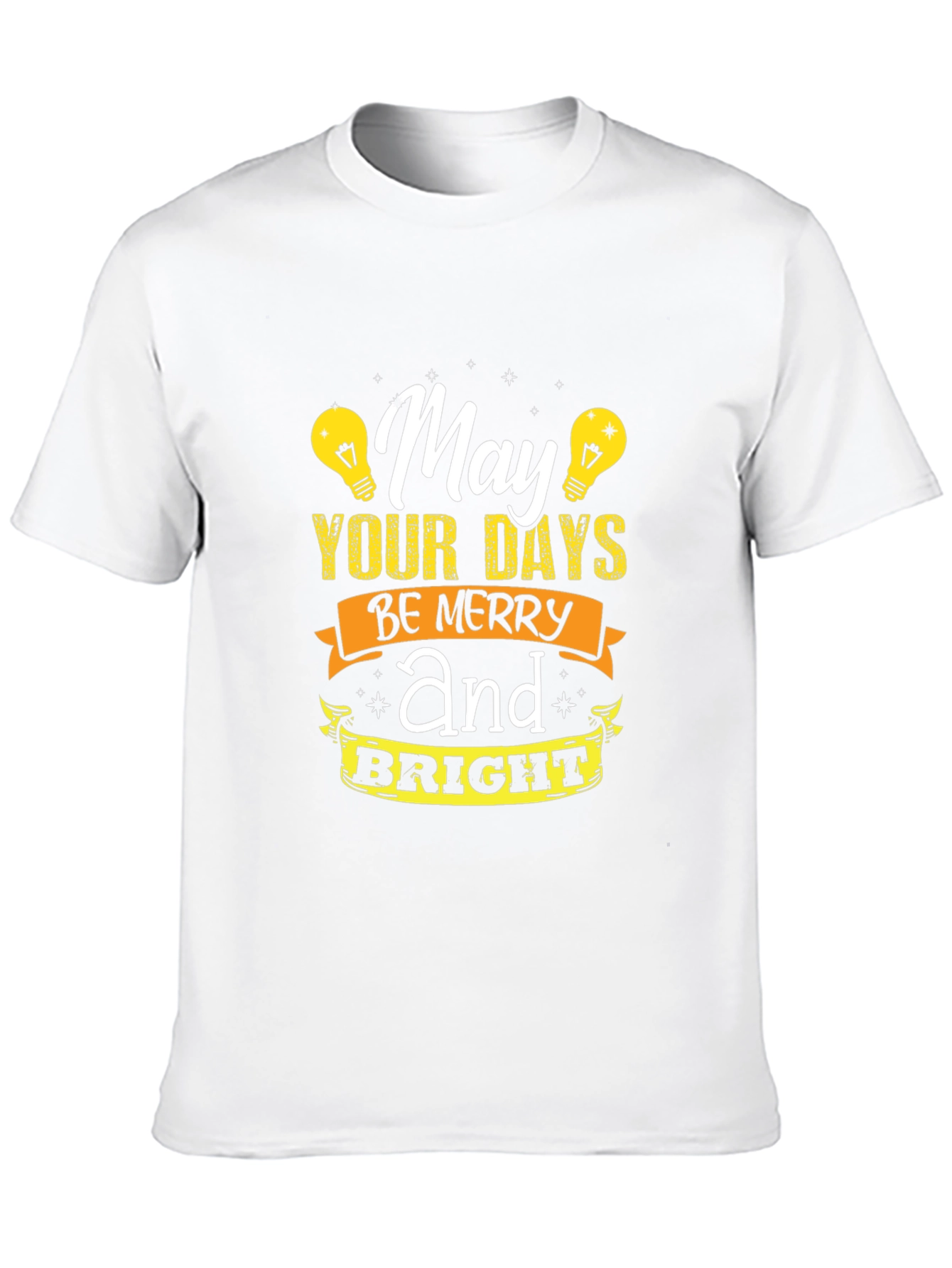 Black May Your Days Be Merry and Bright Graphic T-Shirt view 10
