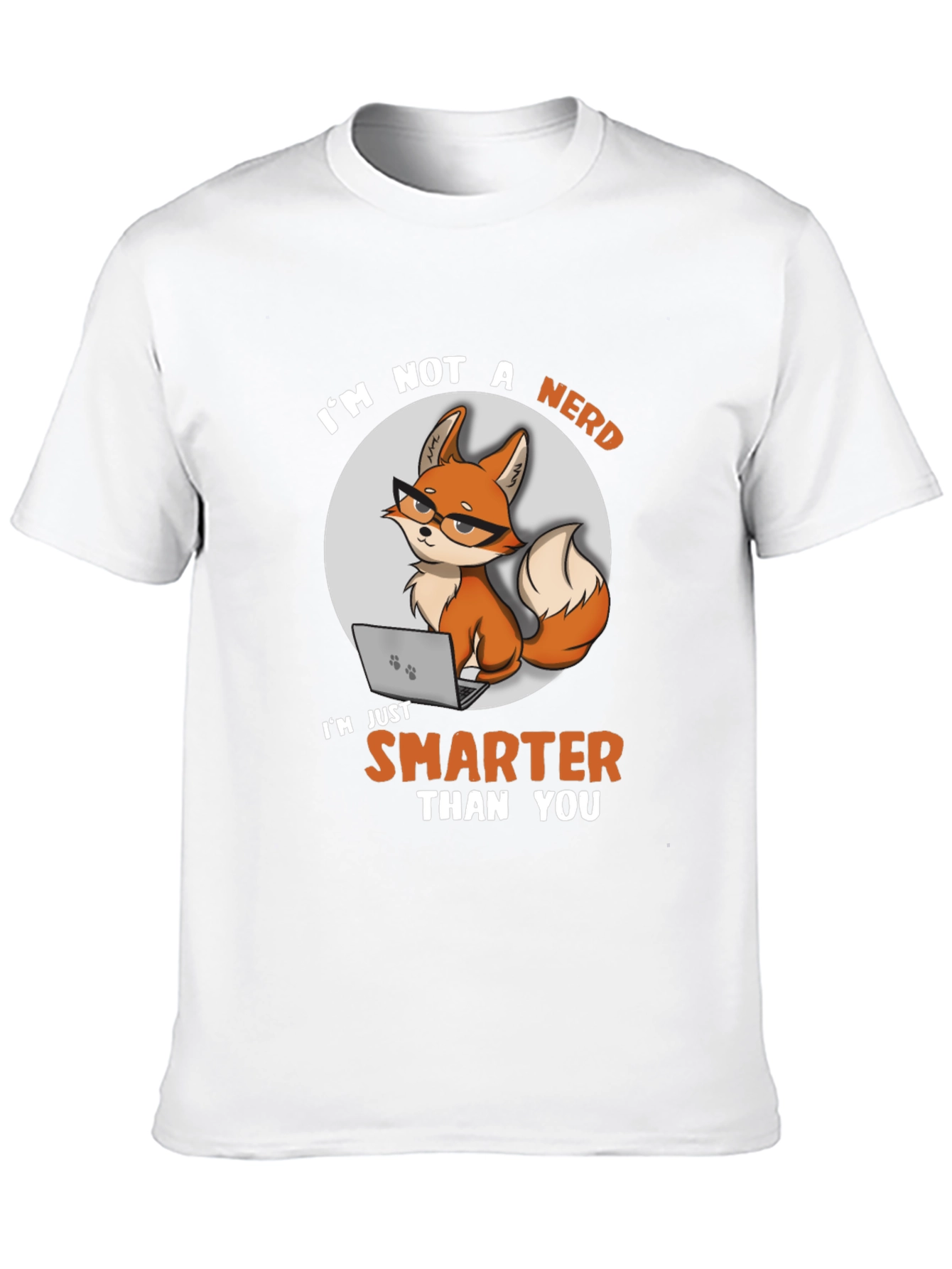Black Smarter Than You Fox Graphic Tee view 10