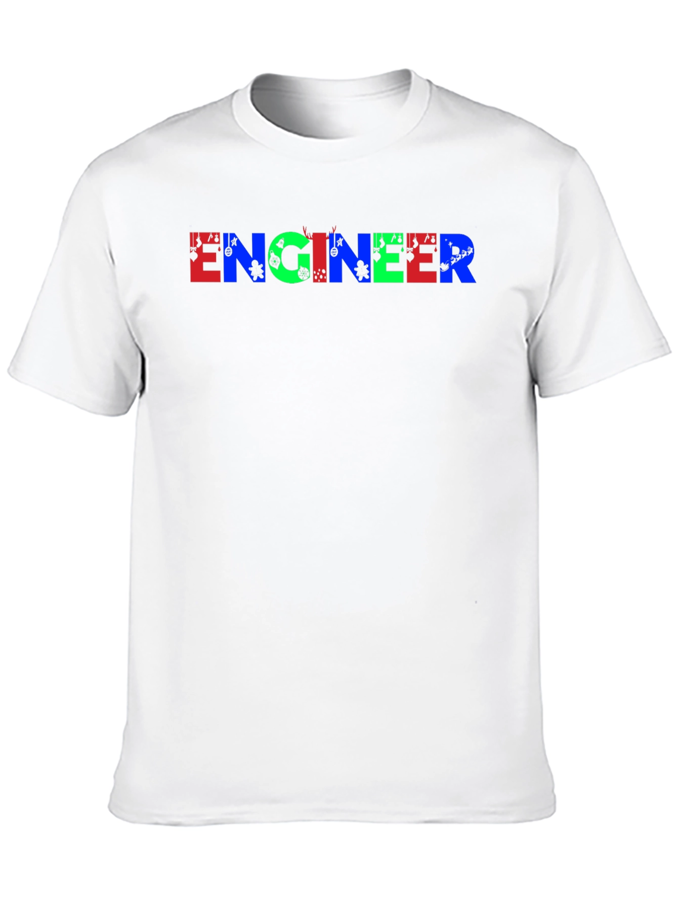 Black Engineer Gaming Graphic Print Black T-Shirt view 10