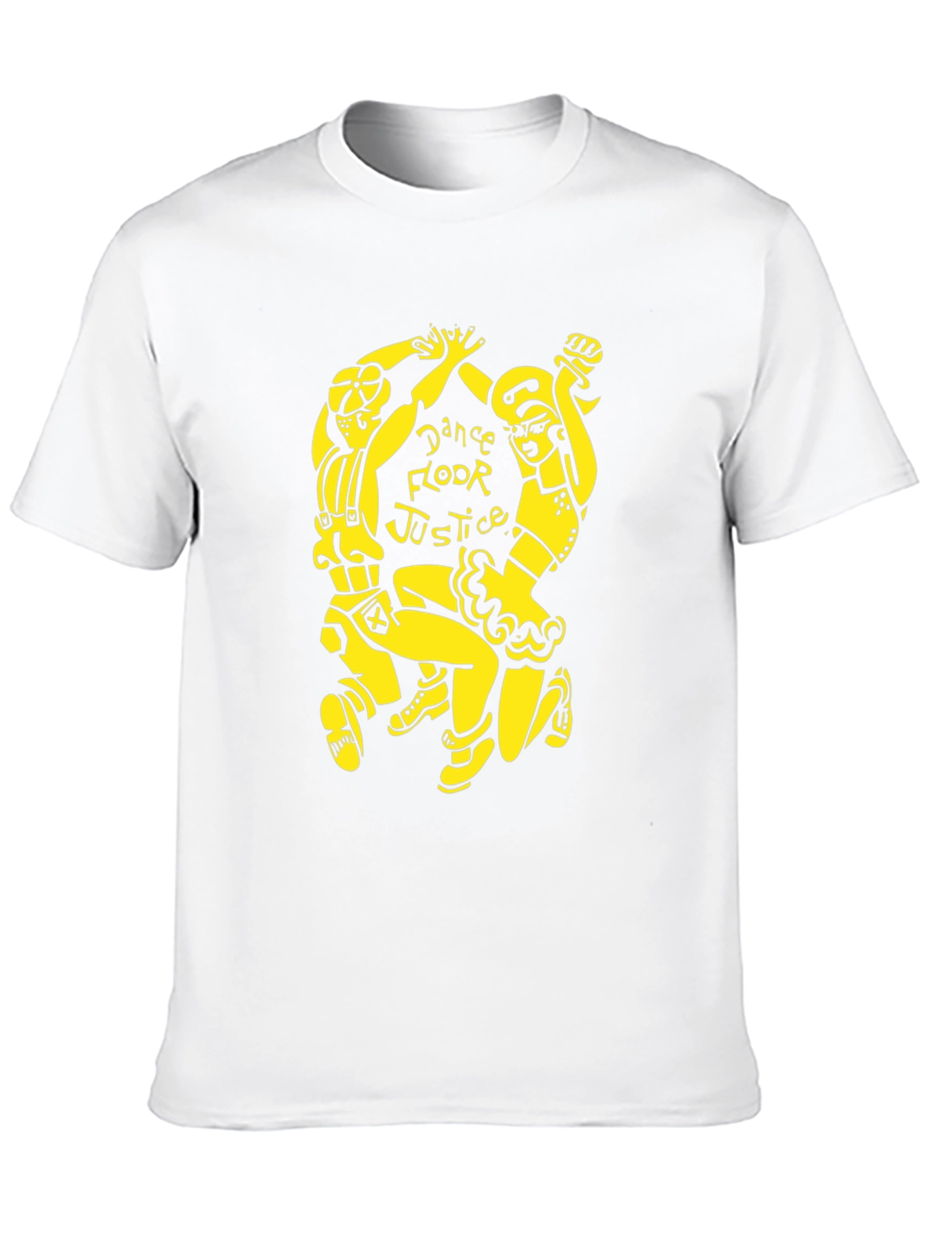 Black Dance Floor Justice Graphic Tee - Black Cotton T-Shirt view 10