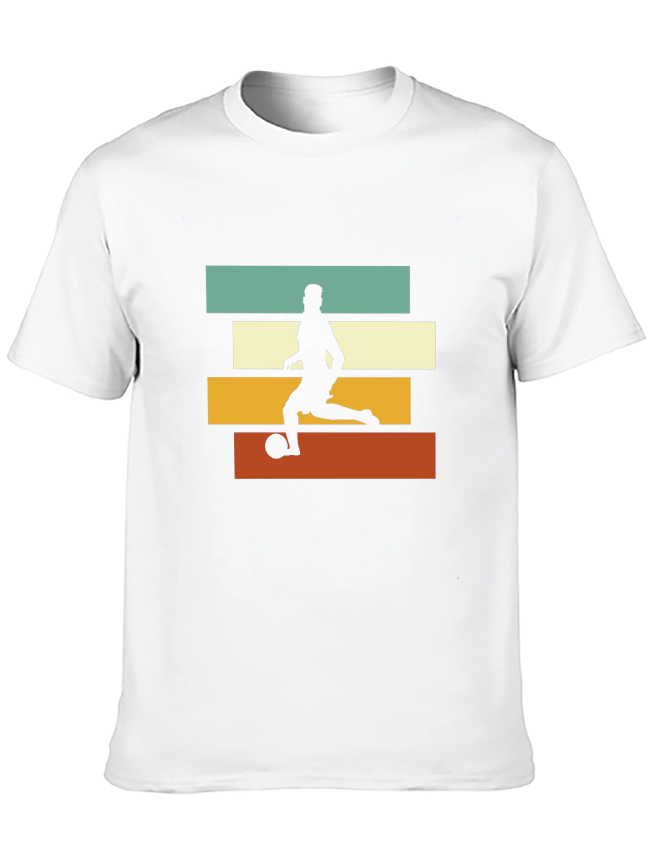 Black Retro Soccer Player Graphic Tee - Black view 10