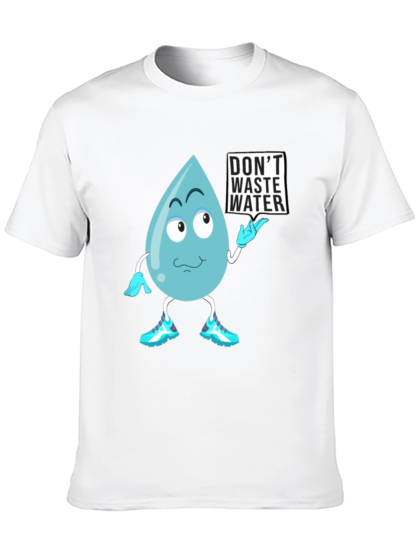 Black Don't Waste Water Graphic Tee view 10