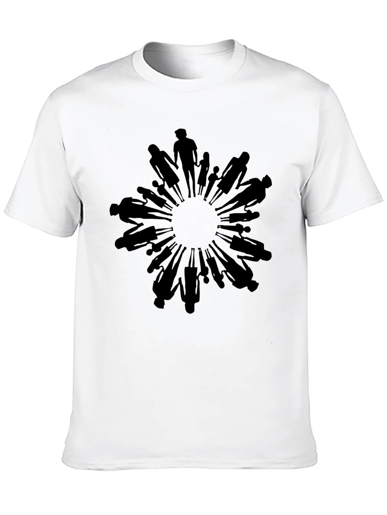 Black Unity Circle Graphic Tee - Black Crew Neck view 10