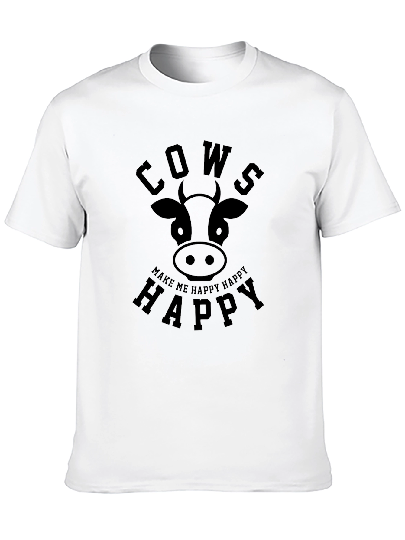 Black Cows Make Me Happy Graphic T-Shirt view 10