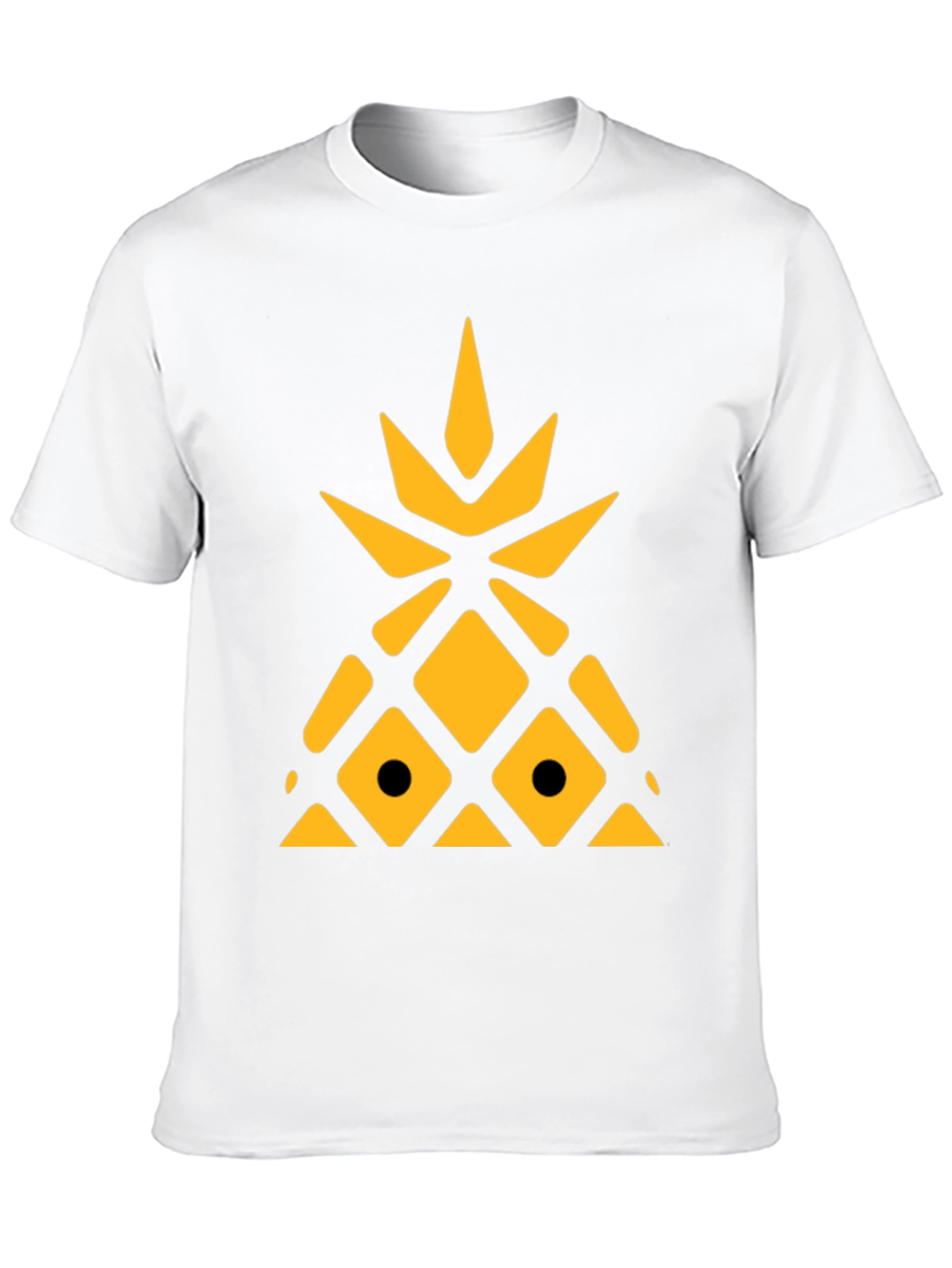 Black Geometric Pineapple Graphic Tee view 10